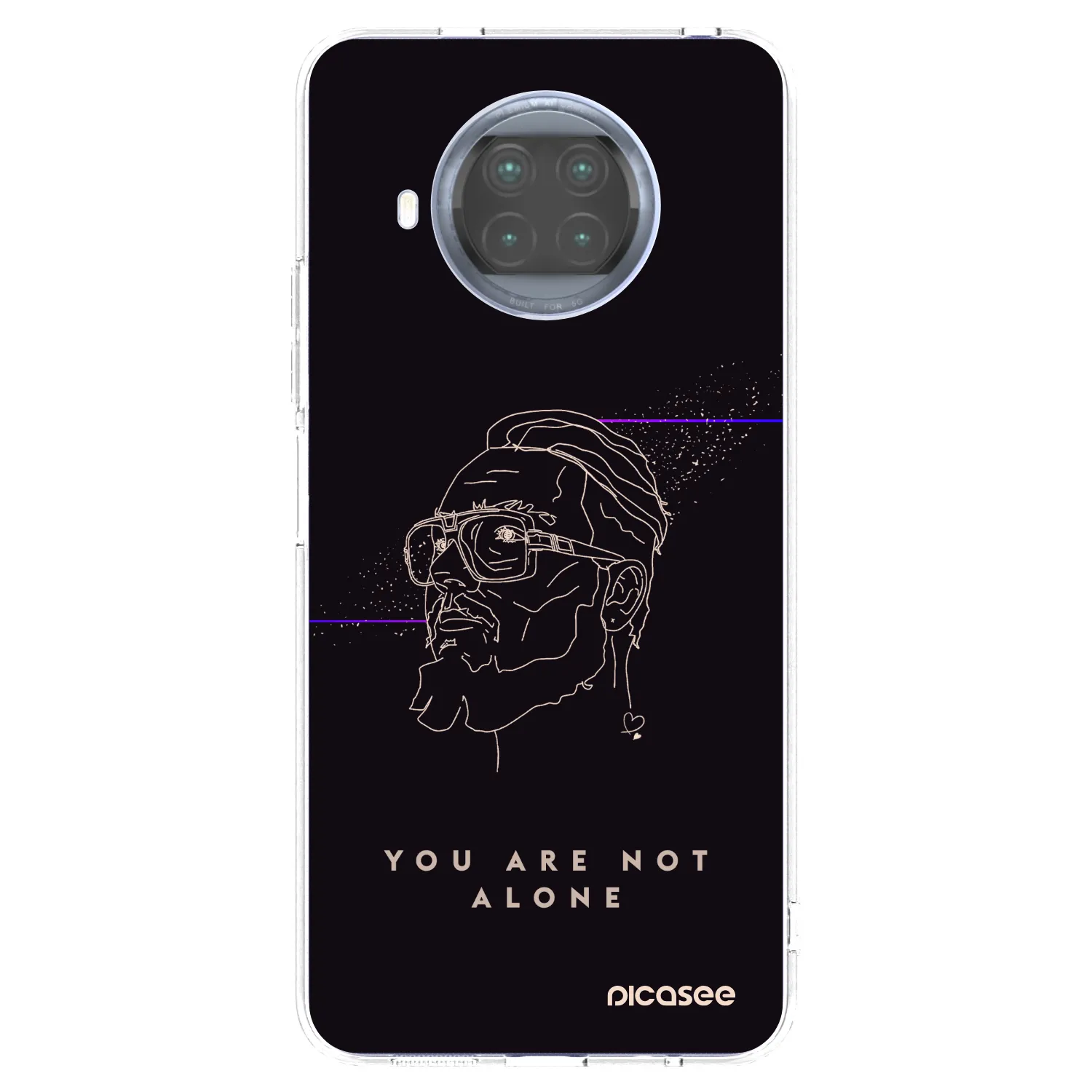 Silikónový prehľadný obal pre Xiaomi Mi 10T Lite - You are not alone