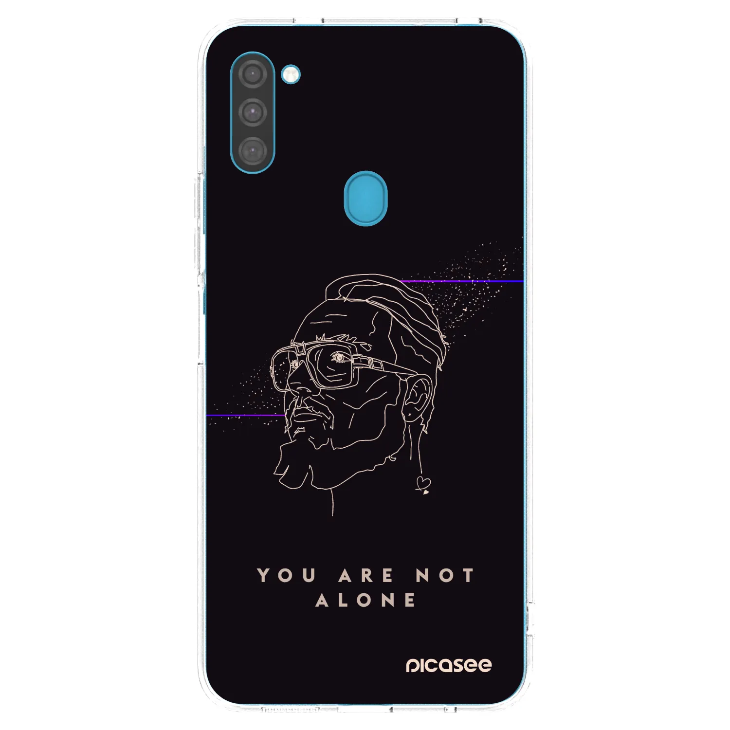 Picasee silikónový prehľadný obal pre Samsung Galaxy M11 - You are not alone