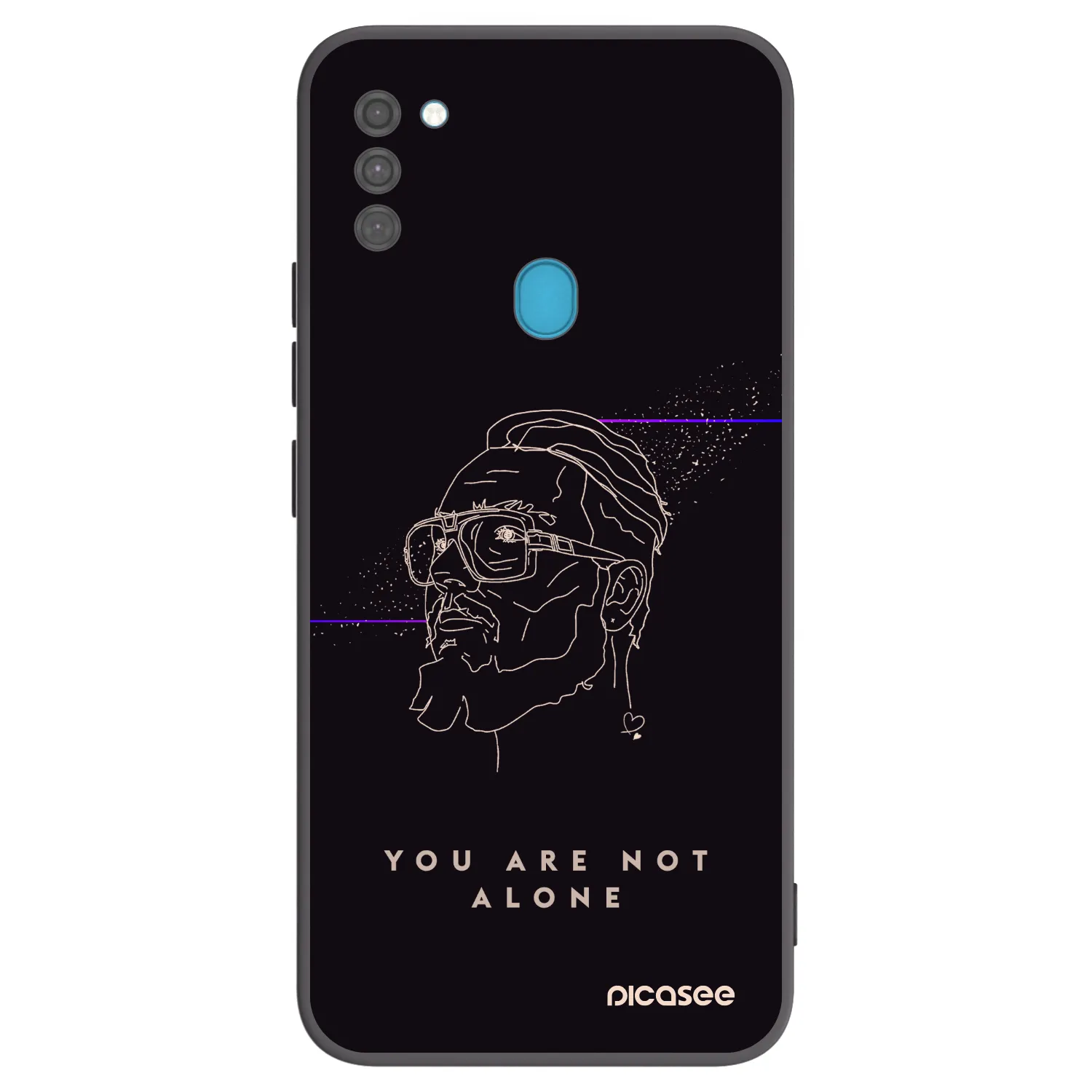 Picasee silikónový čierny obal pre Samsung Galaxy M11 - You are not alone