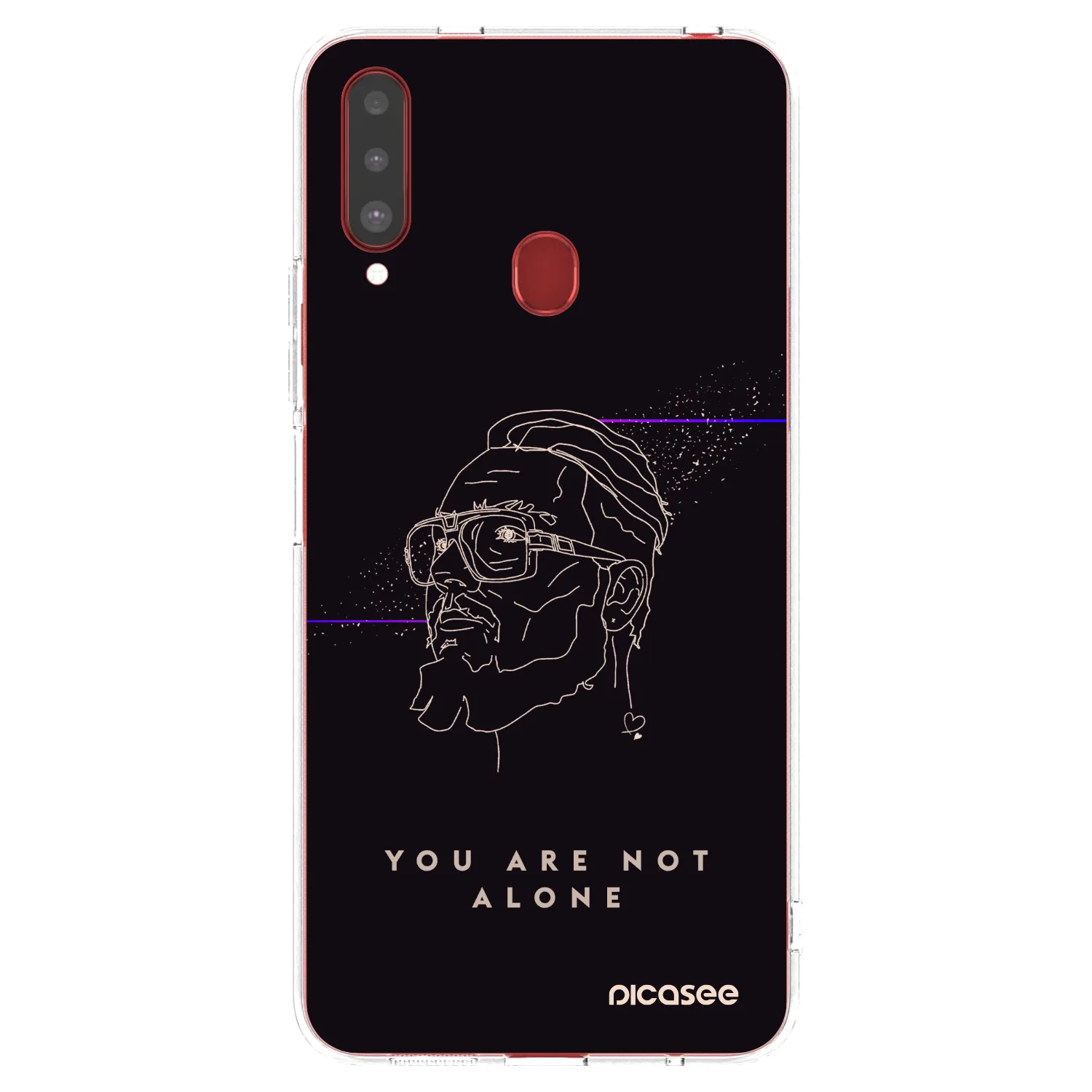 Picasee silikónový prehľadný obal pre Samsung Galaxy A20s - You are not alone
