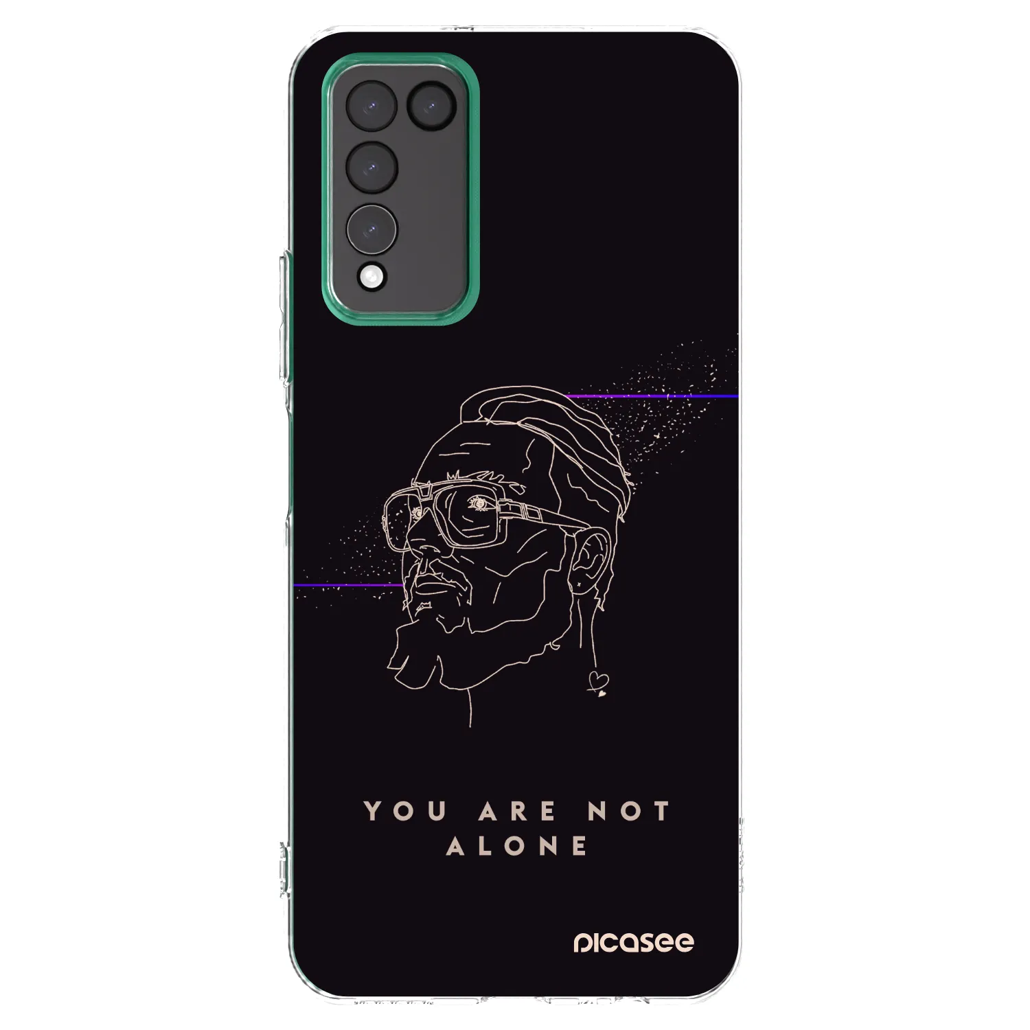 Picasee silikónový prehľadný obal pre Honor 10X Lite - You are not alone