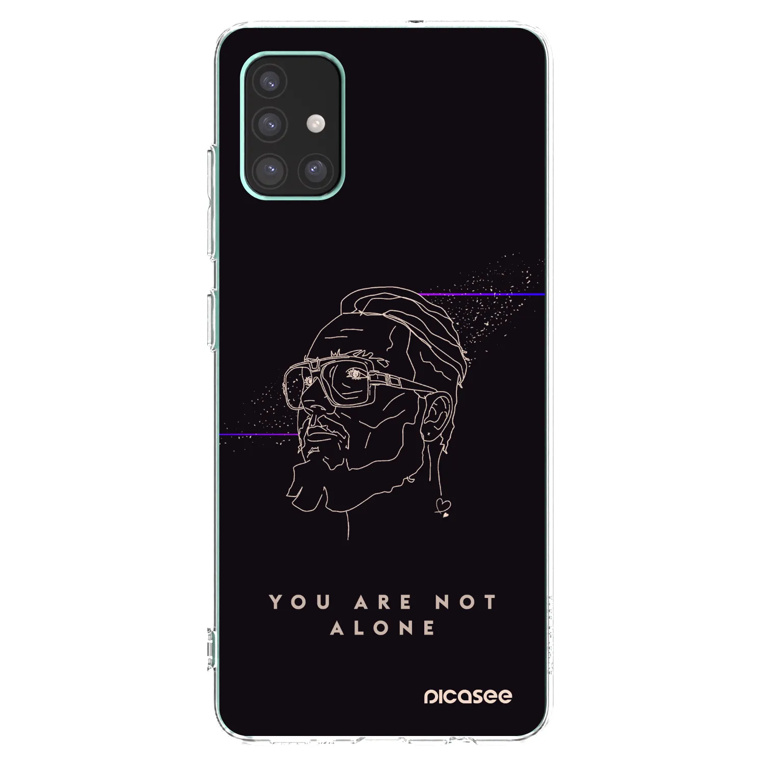 Picasee silikónový prehľadný obal pre Samsung Galaxy M51 M515F - You are not alone