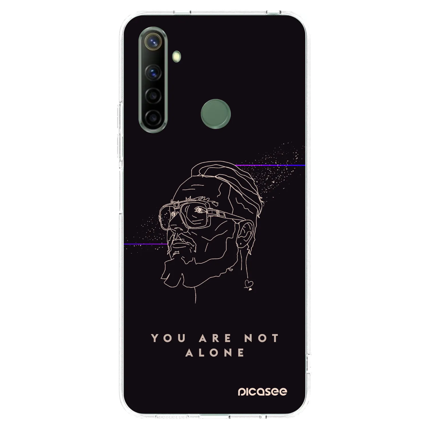 Picasee silikónový prehľadný obal pre Realme 6i - You are not alone