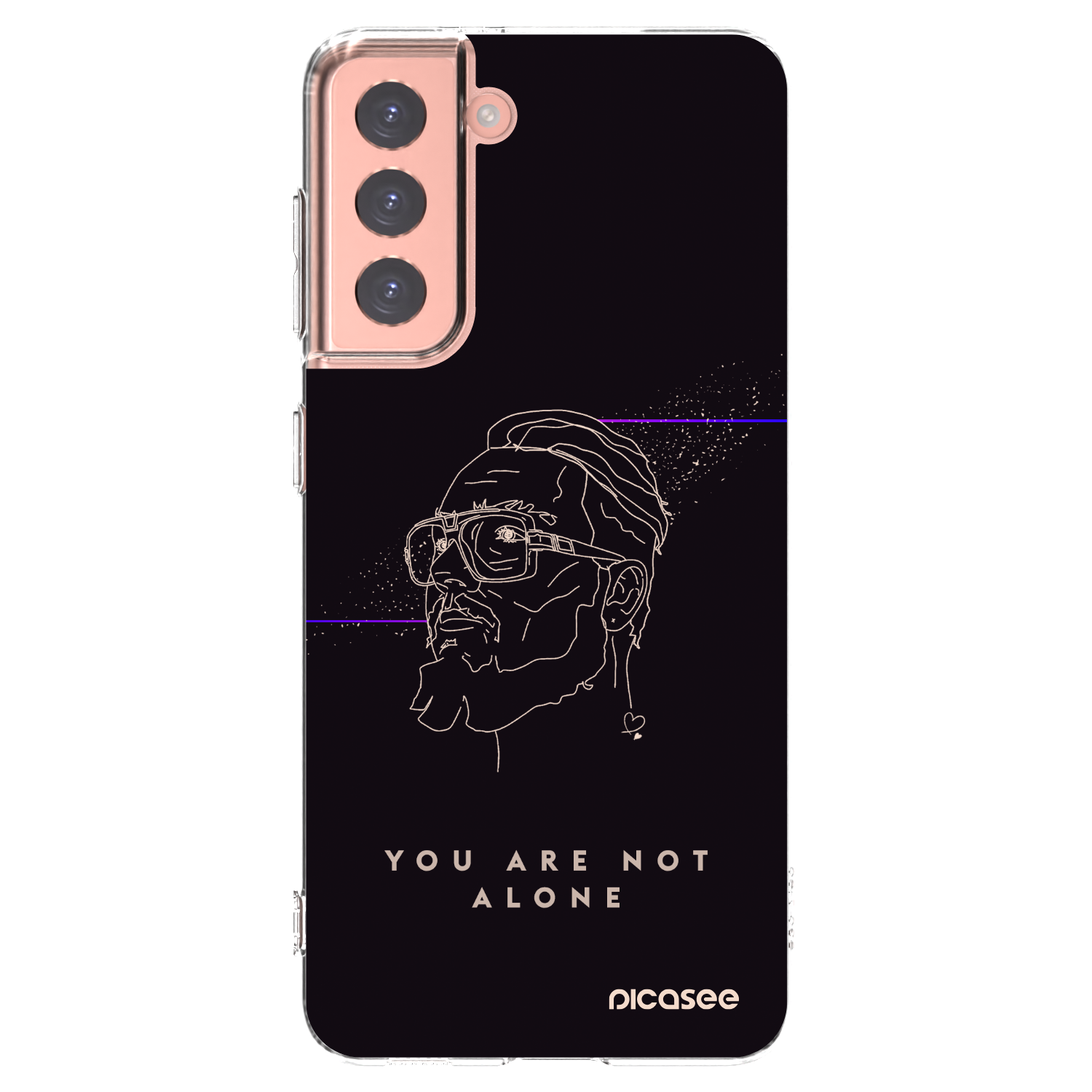 Silikónový prehľadný obal pre Samsung Galaxy S21 5G G991B - You are not alone