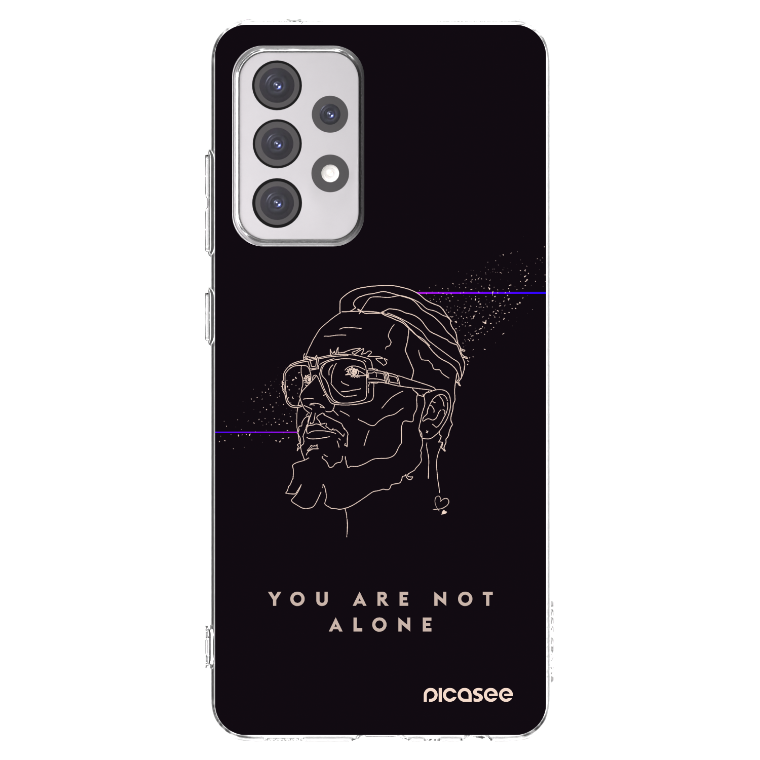 Picasee silikónový prehľadný obal pre Samsung Galaxy A52 5G A525F - You are not alone