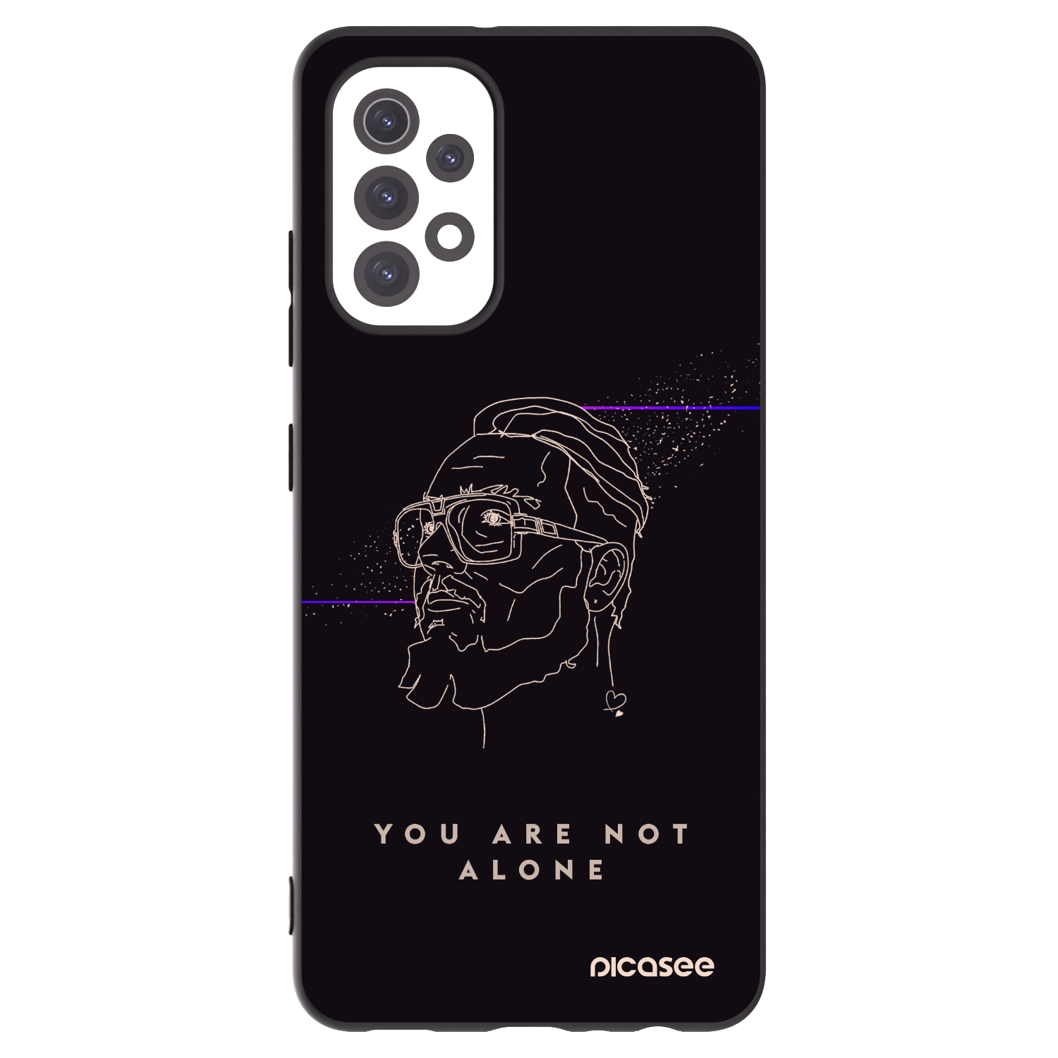 Picasee silikónový čierny obal pre Samsung Galaxy A32 5G A326B - You are not alone