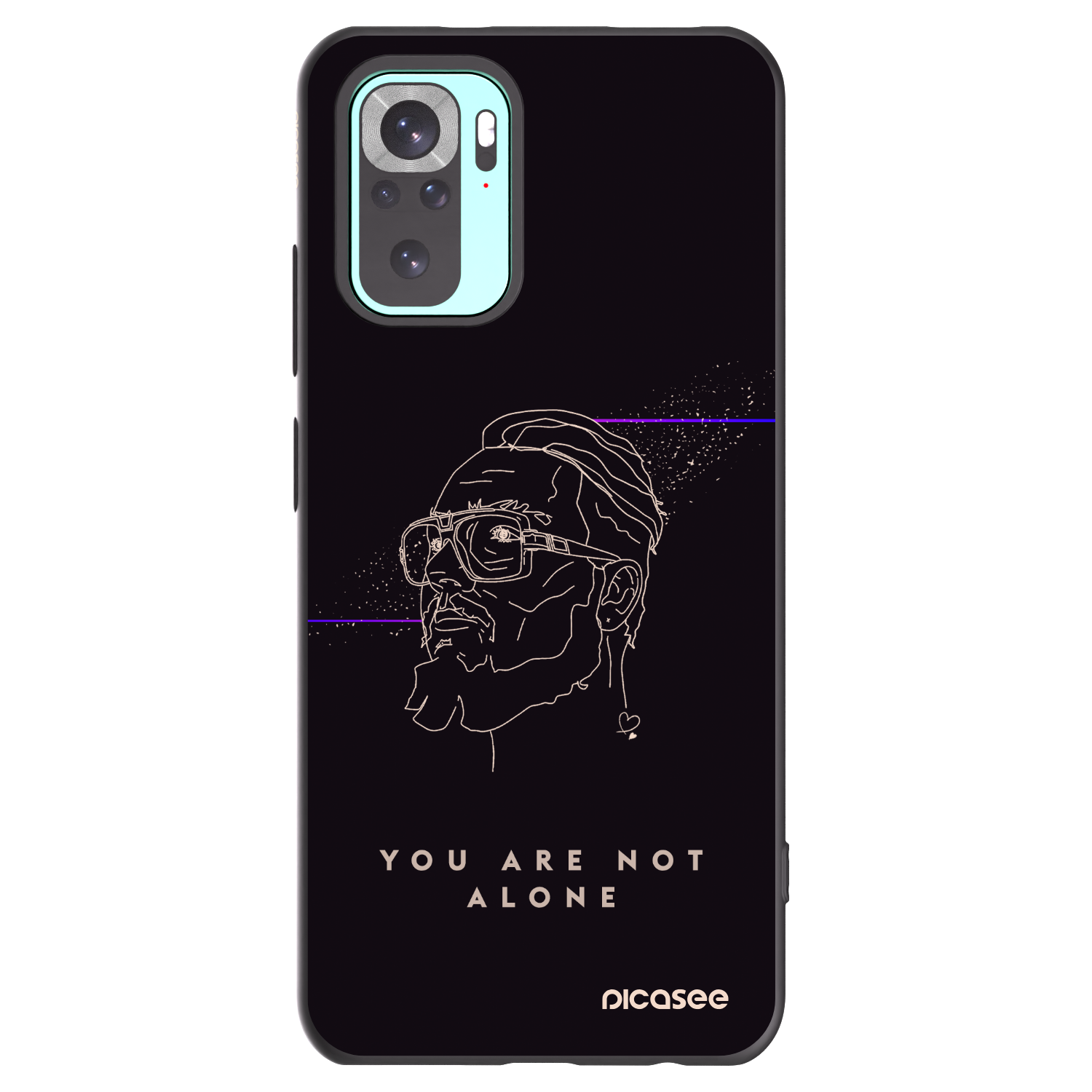 Picasee silikónový čierny obal pre Xiaomi Redmi Note 10 Pro - You are not alone