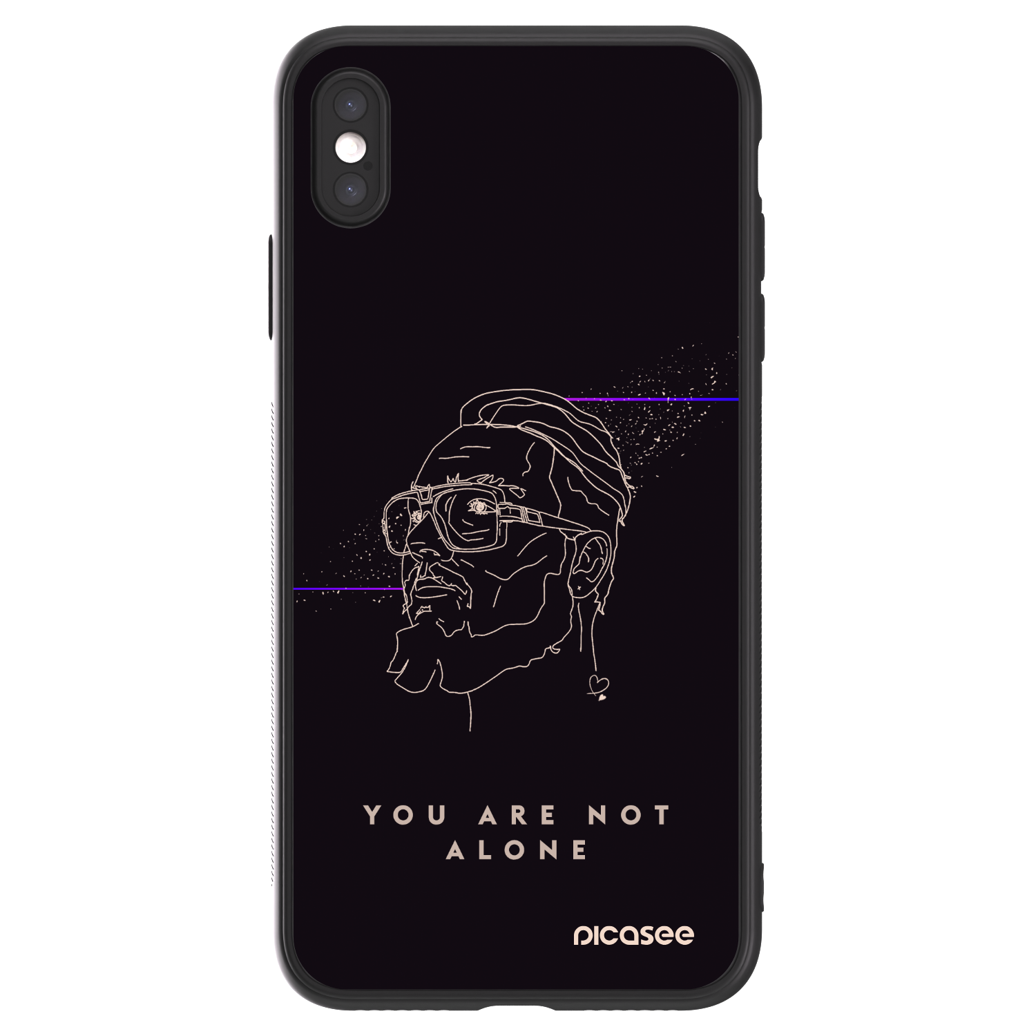 Picasee ULTIMATE CASE pro Apple iPhone XS Max - You are not alone
