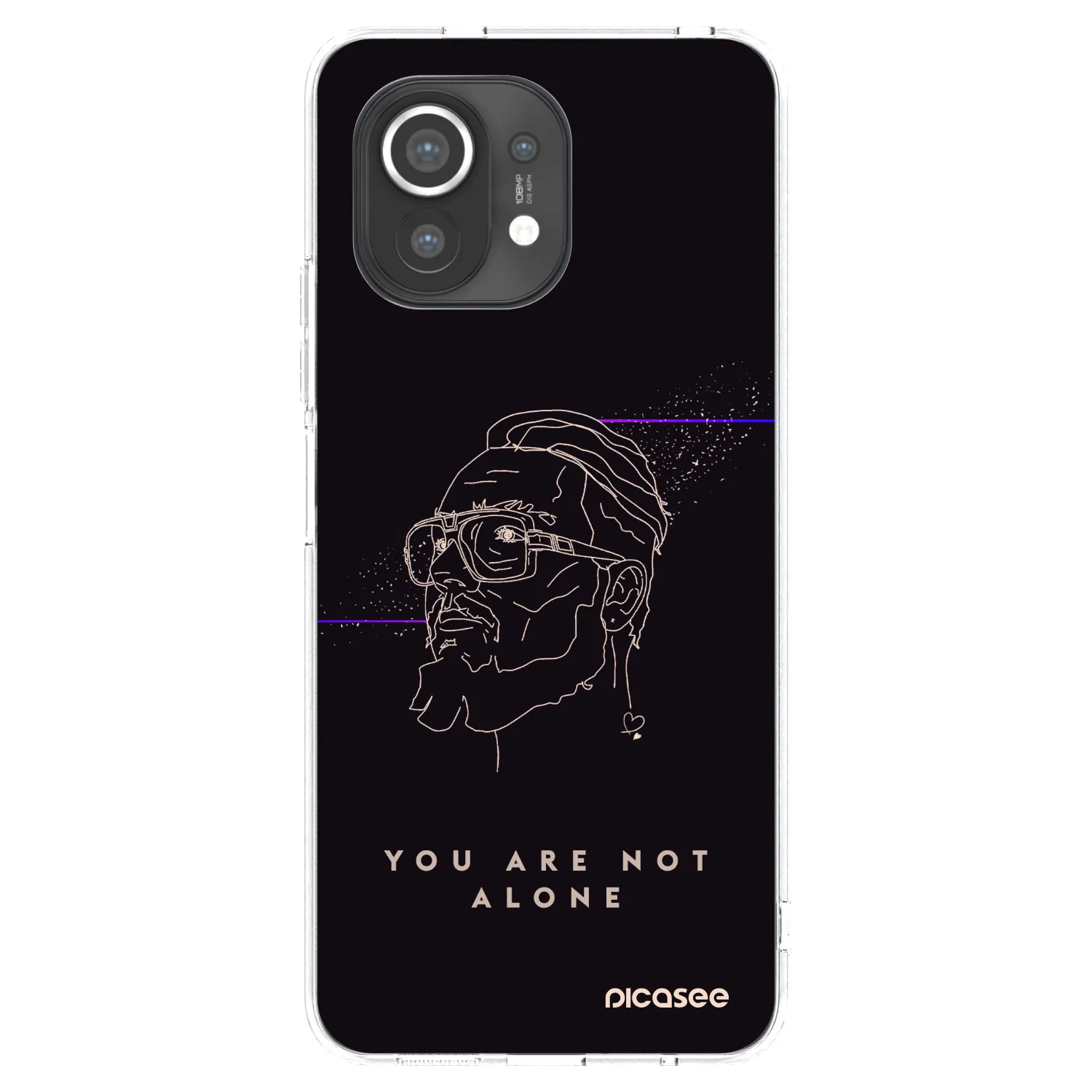 Picasee silikónový prehľadný obal pre Xiaomi Mi 11 - You are not alone