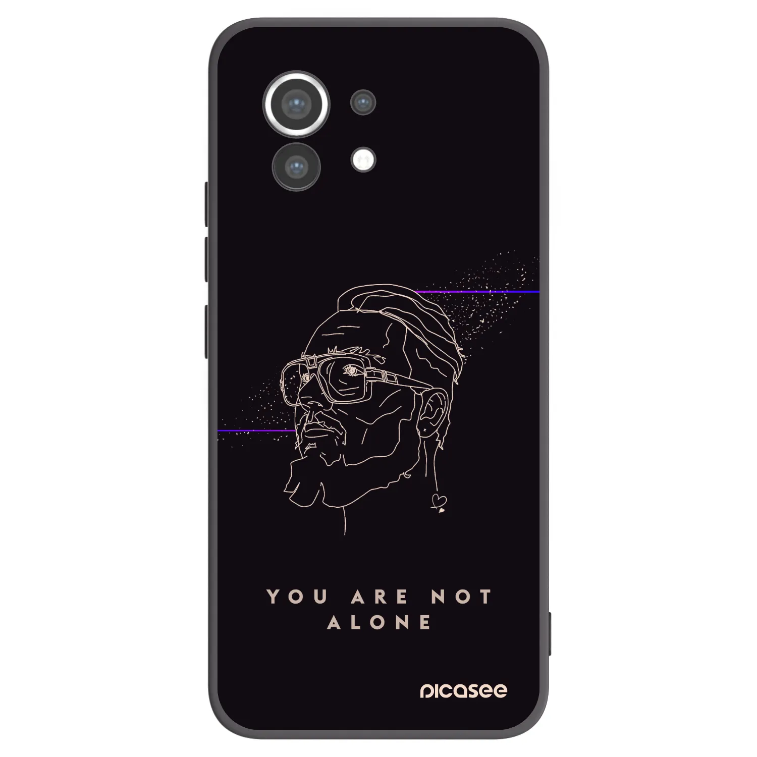 Picasee silikónový čierny obal pre Xiaomi Mi 11 - You are not alone