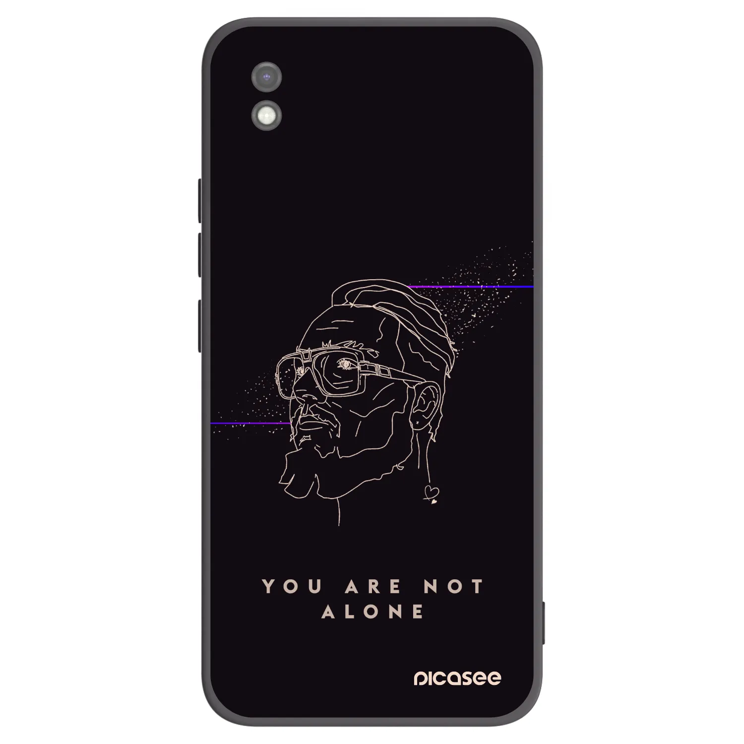Picasee silikónový čierny obal pre Xiaomi Redmi 9AT - You are not alone