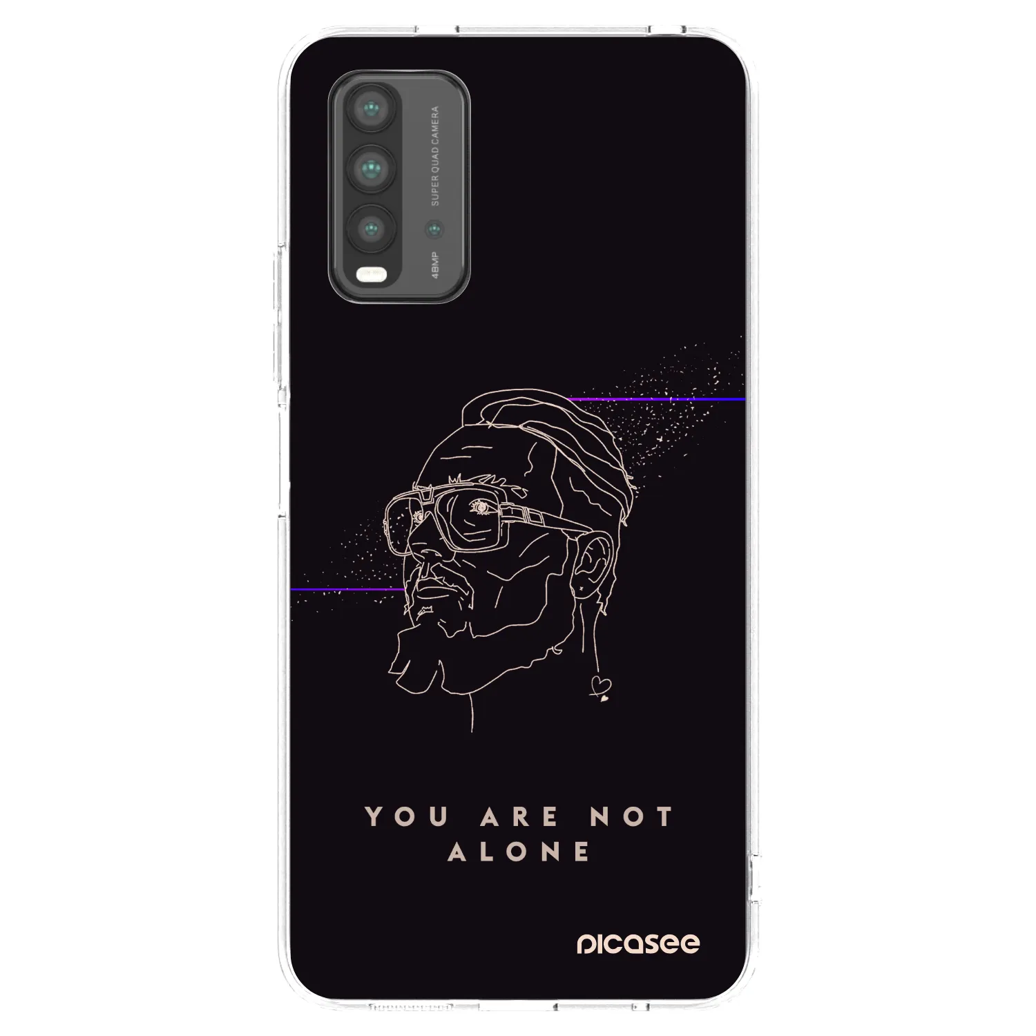 Picasee silikónový čierny obal pre Xiaomi Redmi 9T - You are not alone