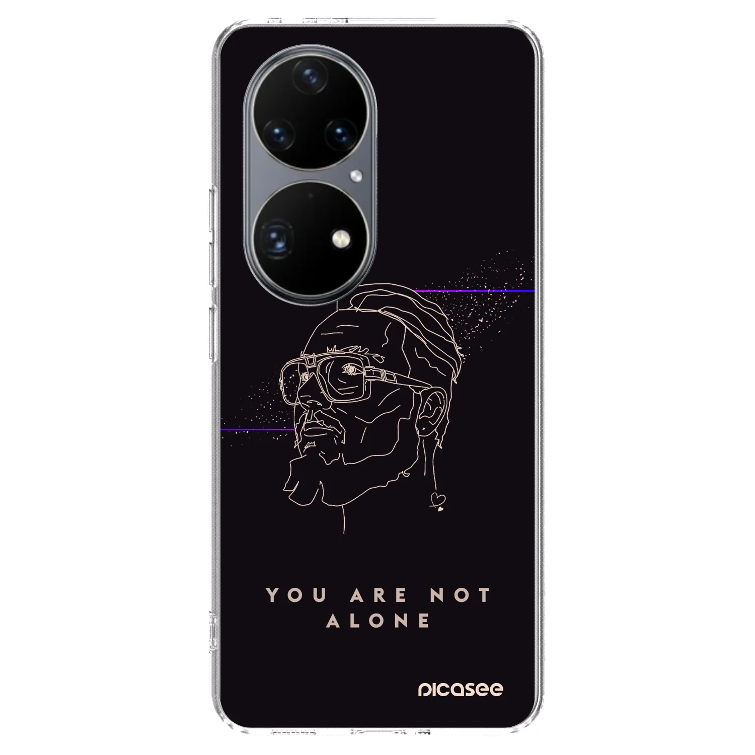 Picasee silikónový prehľadný obal pre Huawei P50 - You are not alone