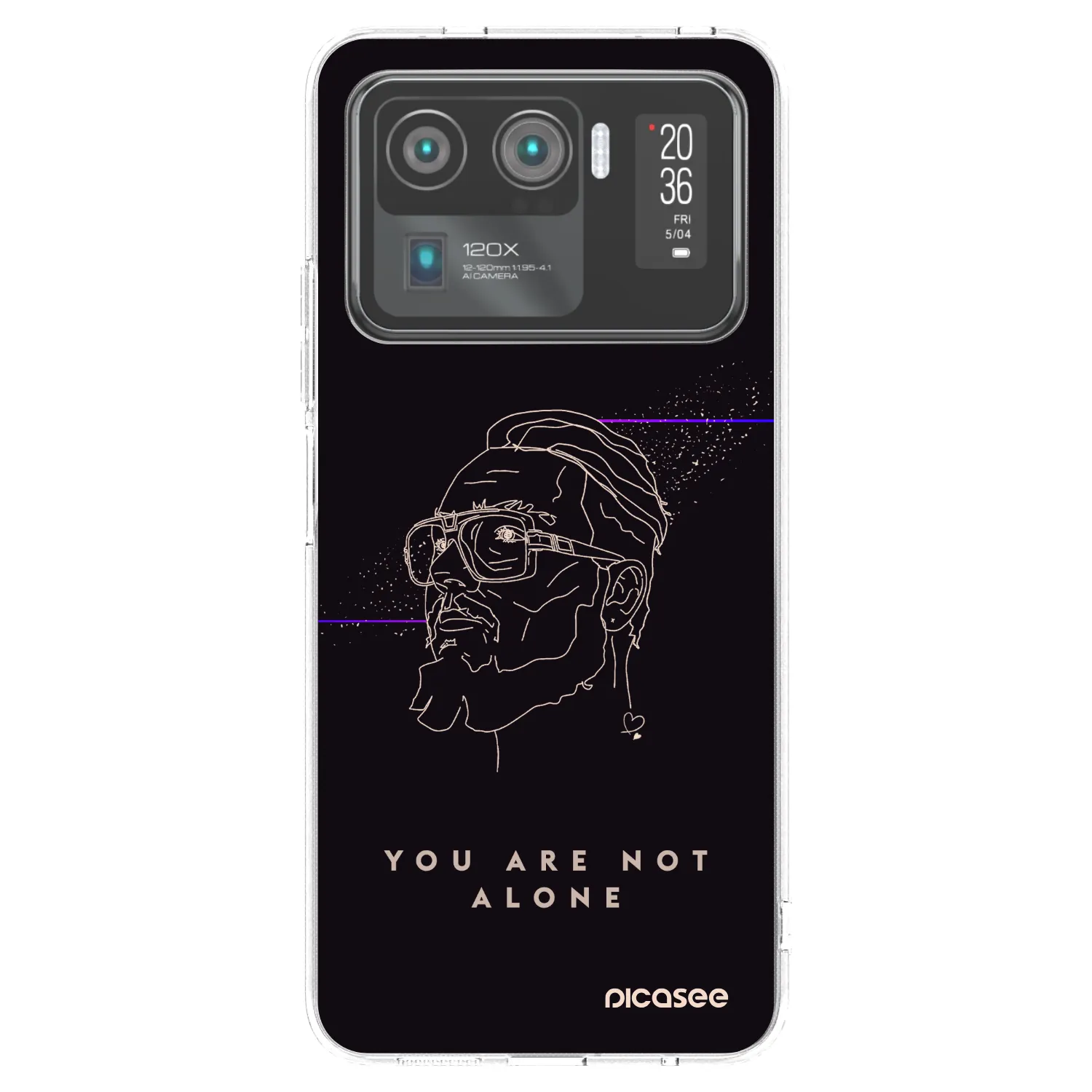 Picasee silikónový prehľadný obal pre Xiaomi Mi 11 Ultra - You are not alone