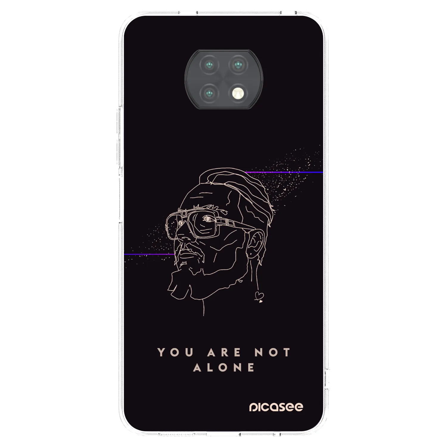 Silikónový prehľadný obal pre Xiaomi Redmi Note 9T - You are not alone