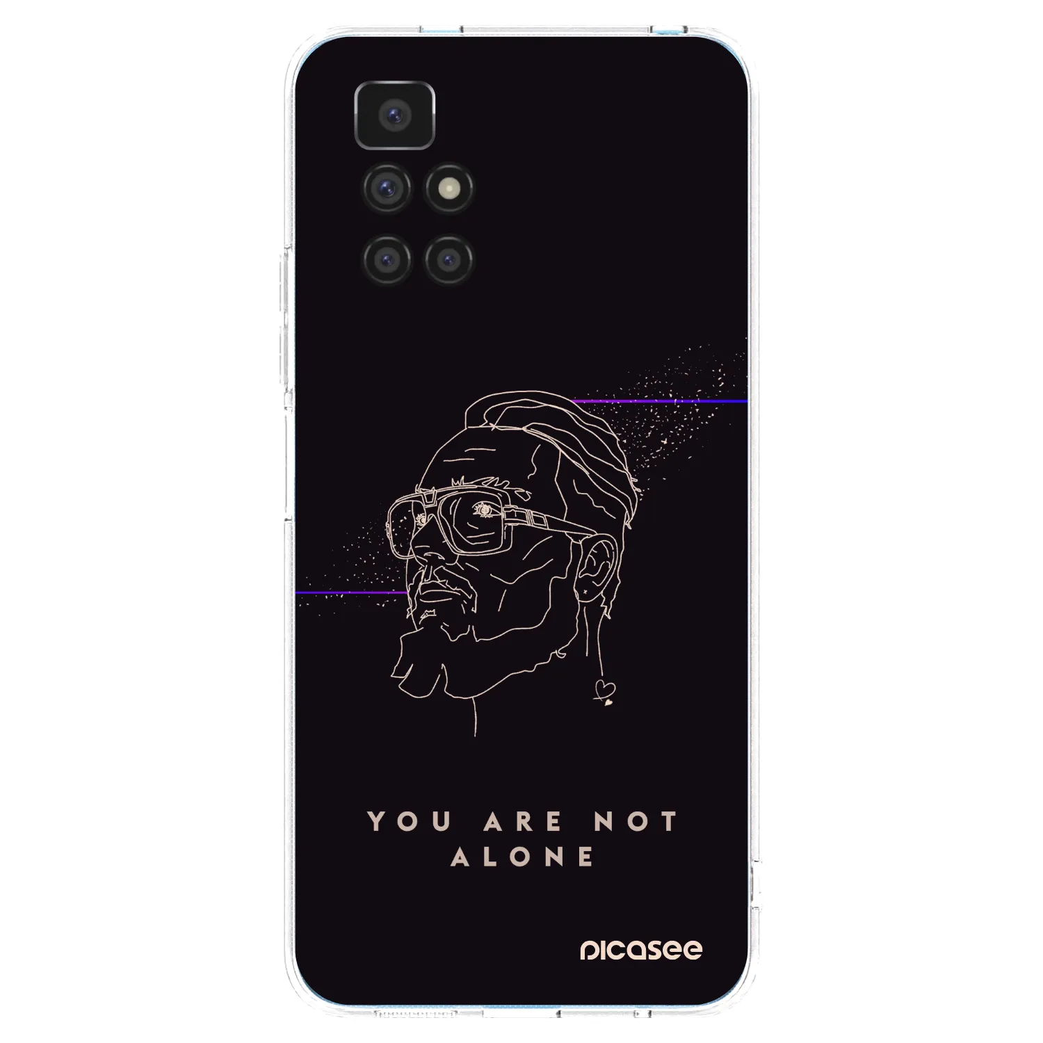 Silikónový prehľadný obal pre Xiaomi Redmi 10 - You are not alone
