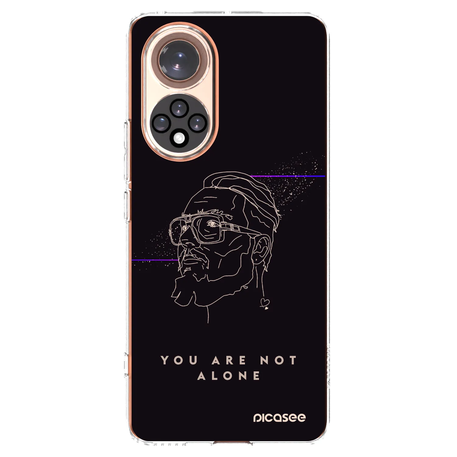 Picasee silikónový prehľadný obal pre Honor 50 5G - You are not alone