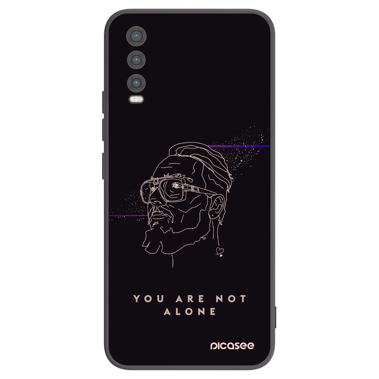 Picasee silikónový čierny obal pre Vivo Y20s - You are not alone