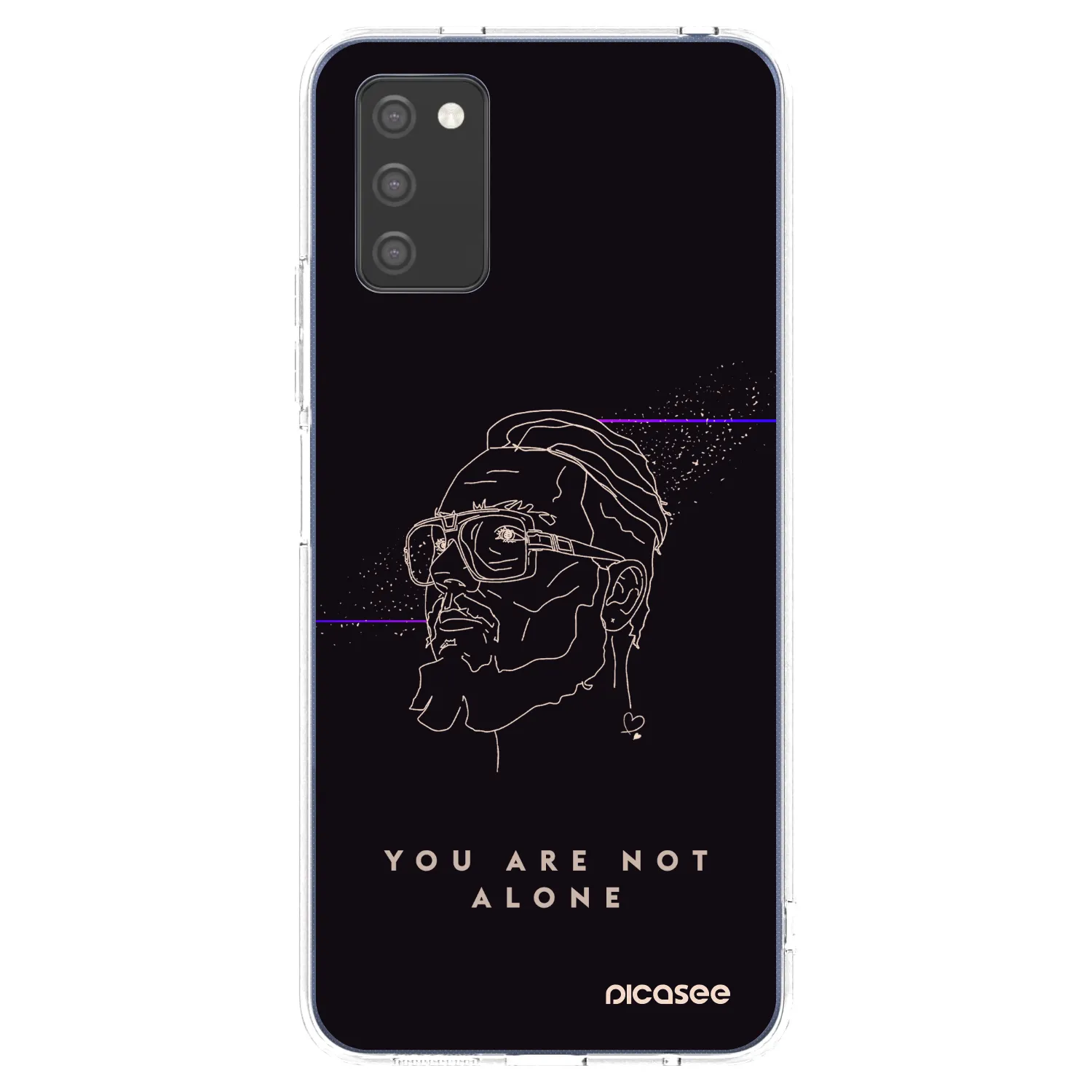 Picasee silikónový prehľadný obal pre Samsung Galaxy A03s A037G - You are not alone