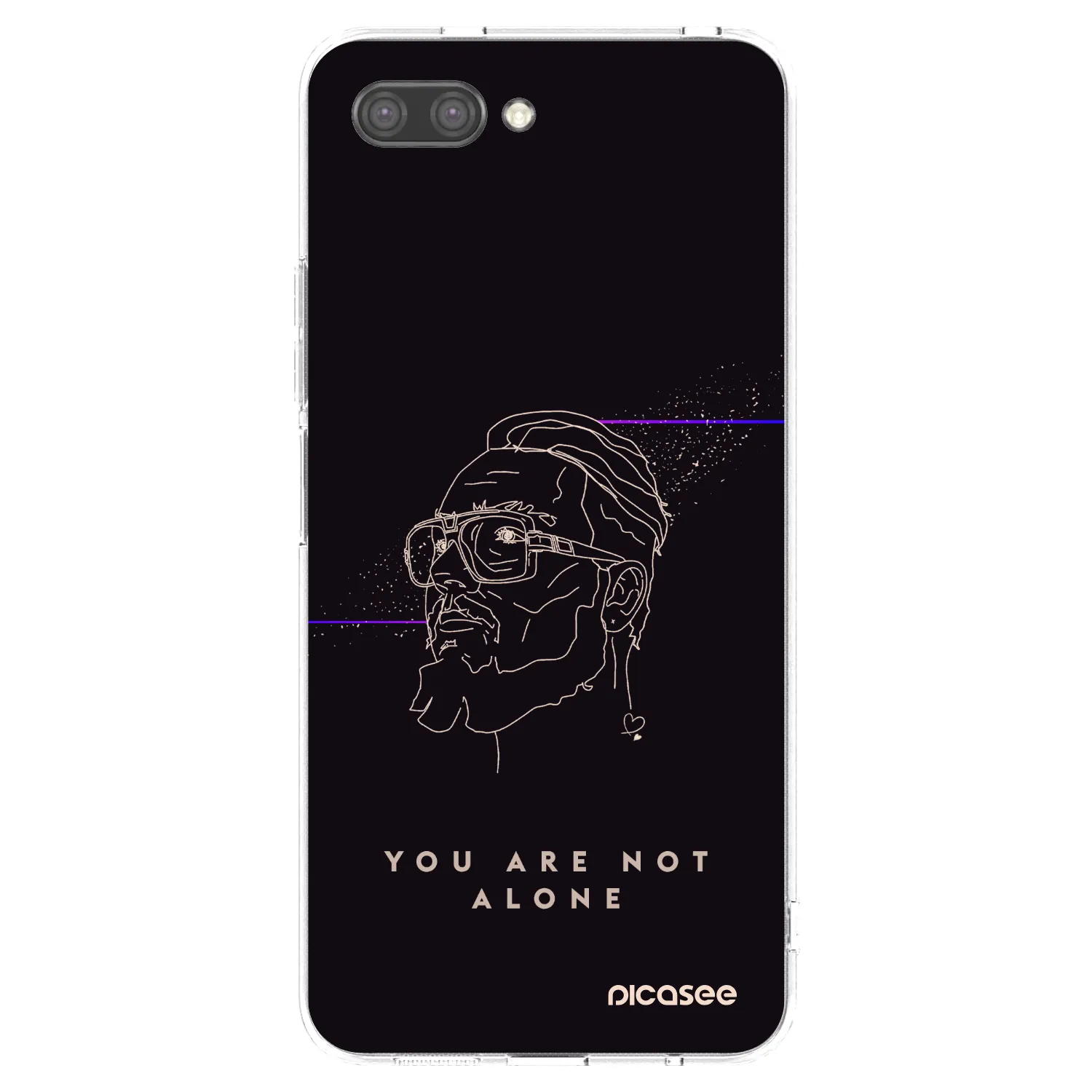 Picasee silikónový prehľadný obal pre Honor 10 - You are not alone