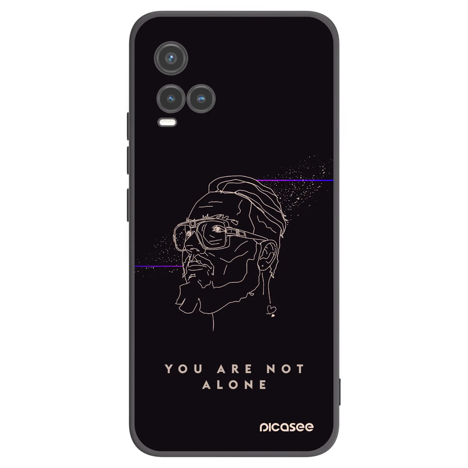 Picasee silikónový čierny obal pre Vivo Y33s - You are not alone