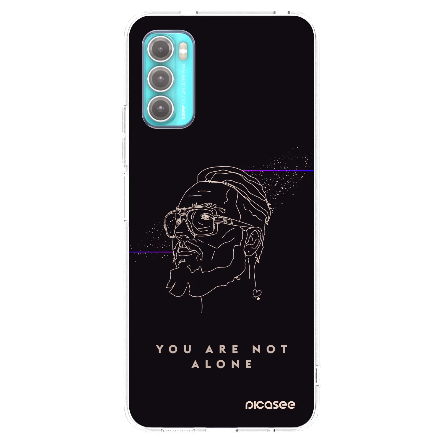 Picasee silikónový prehľadný obal pre Motorola Moto G60 - You are not alone