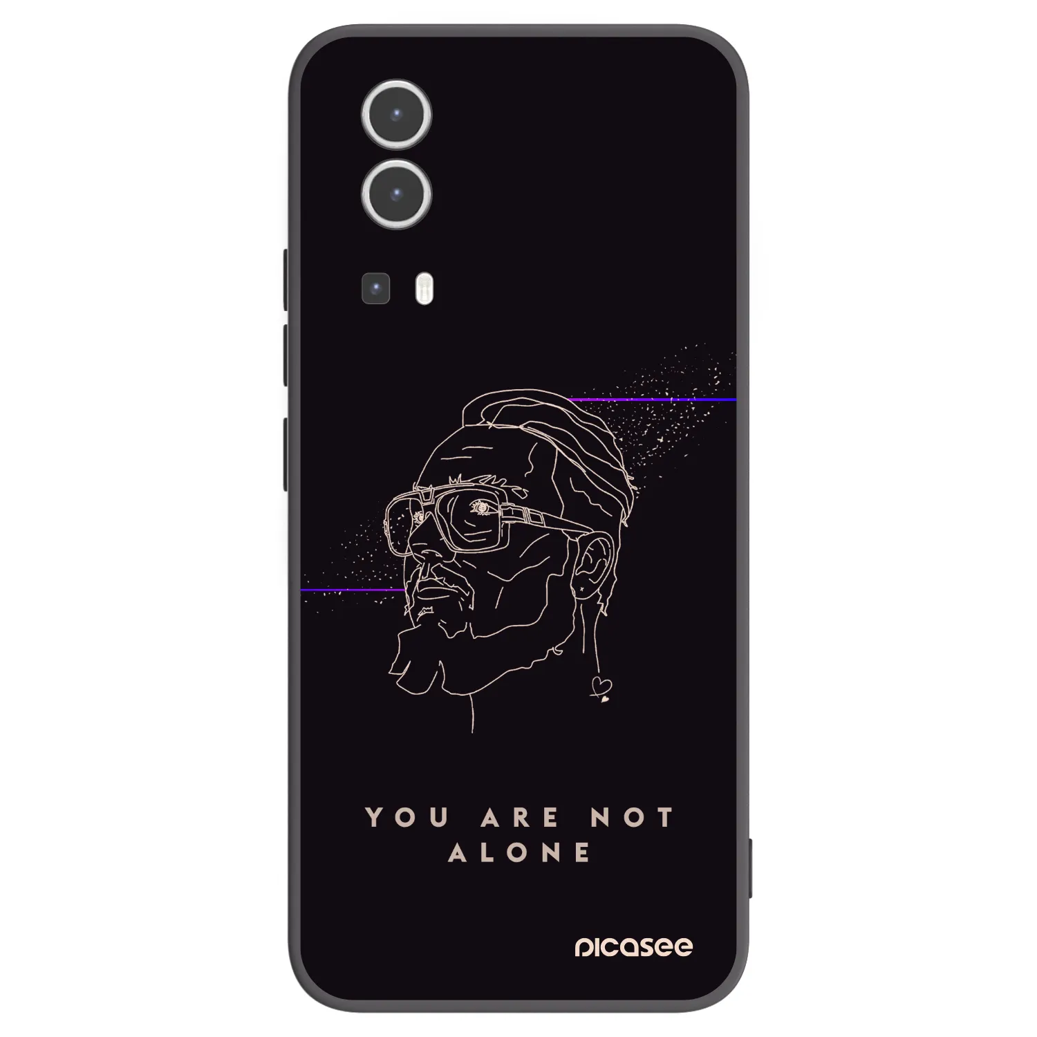 Picasee silikónový čierny obal pre Vivo Y72 5G - You are not alone