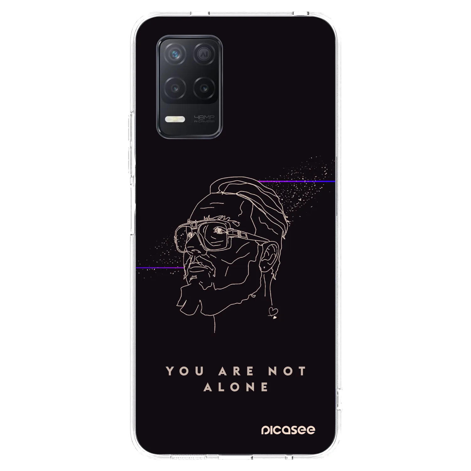 Picasee silikónový prehľadný obal pre Realme 8 5G - You are not alone