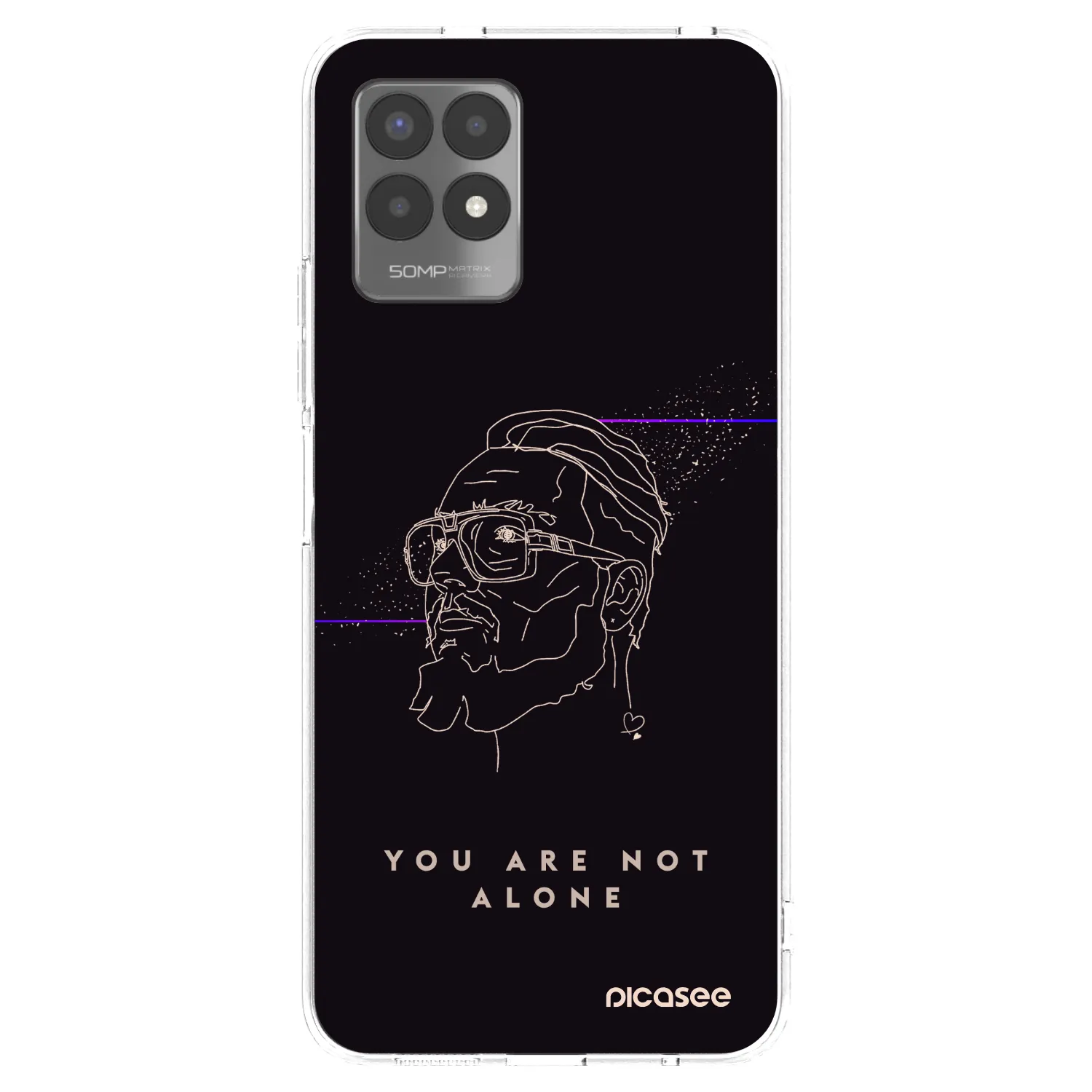 Picasee silikónový prehľadný obal pre Realme 8i - You are not alone