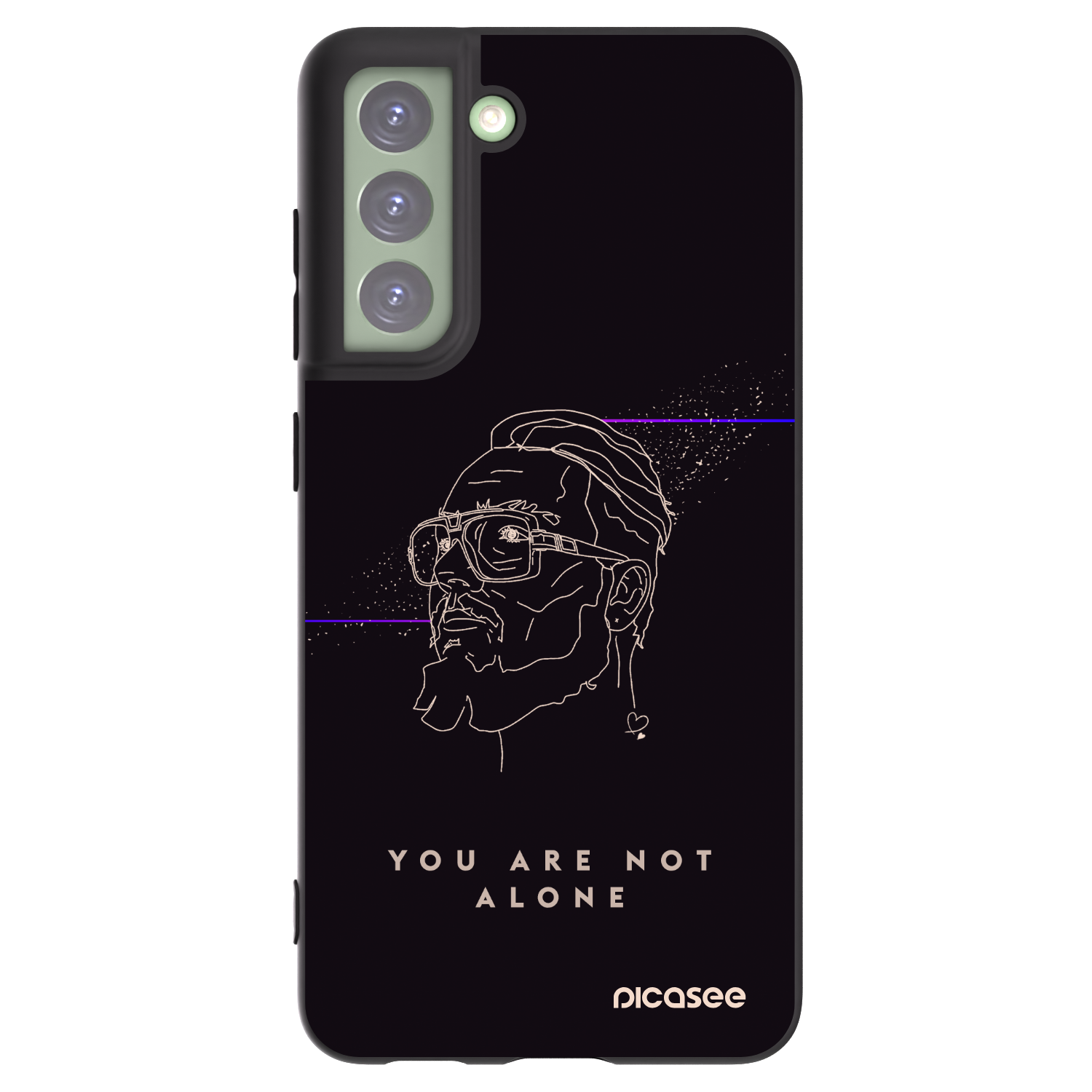 Picasee silikónový čierny obal pre Samsung Galaxy S21 FE 5G - You are not alone