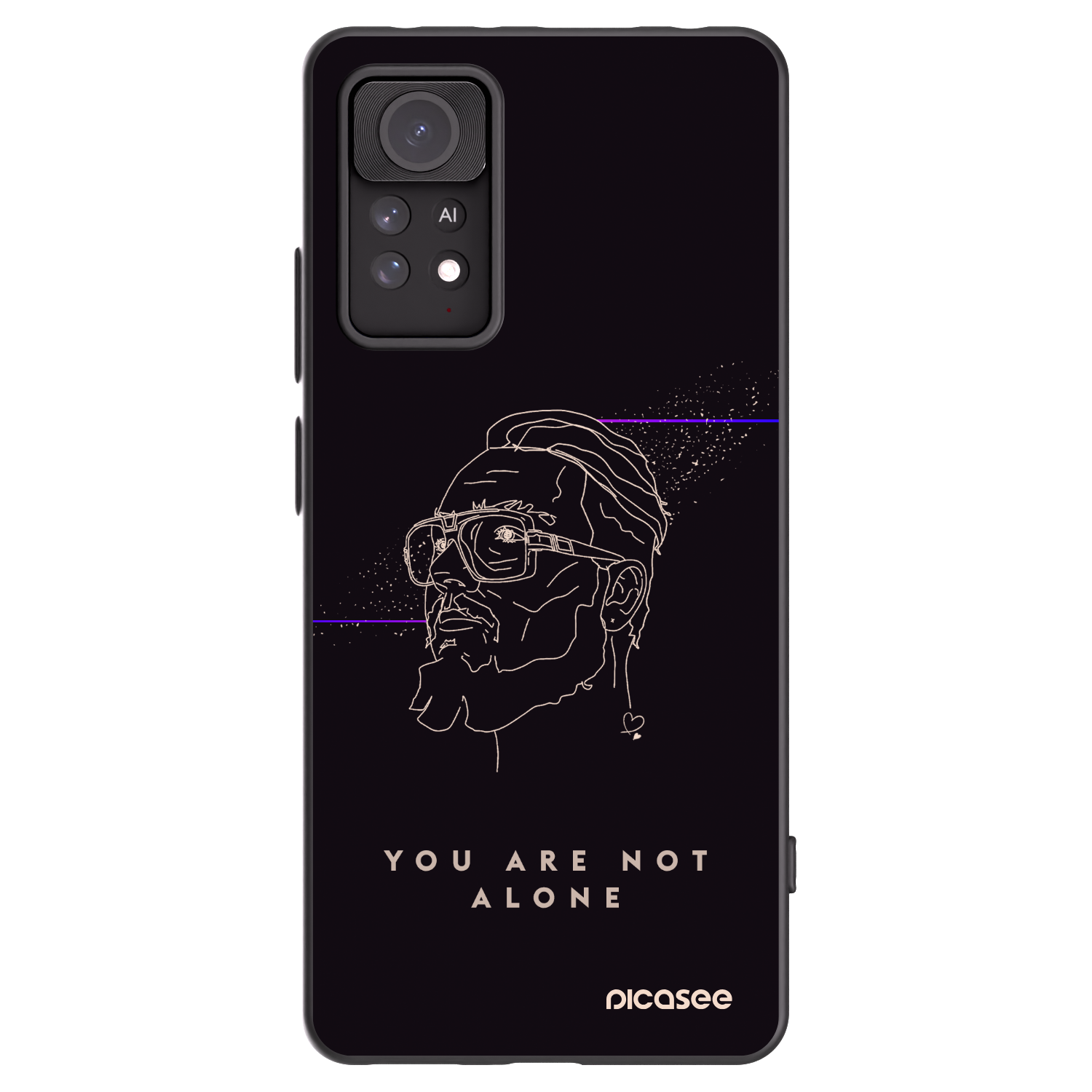 Picasee silikónový čierny obal pre Xiaomi Redmi Note 11 Pro - You are not alone