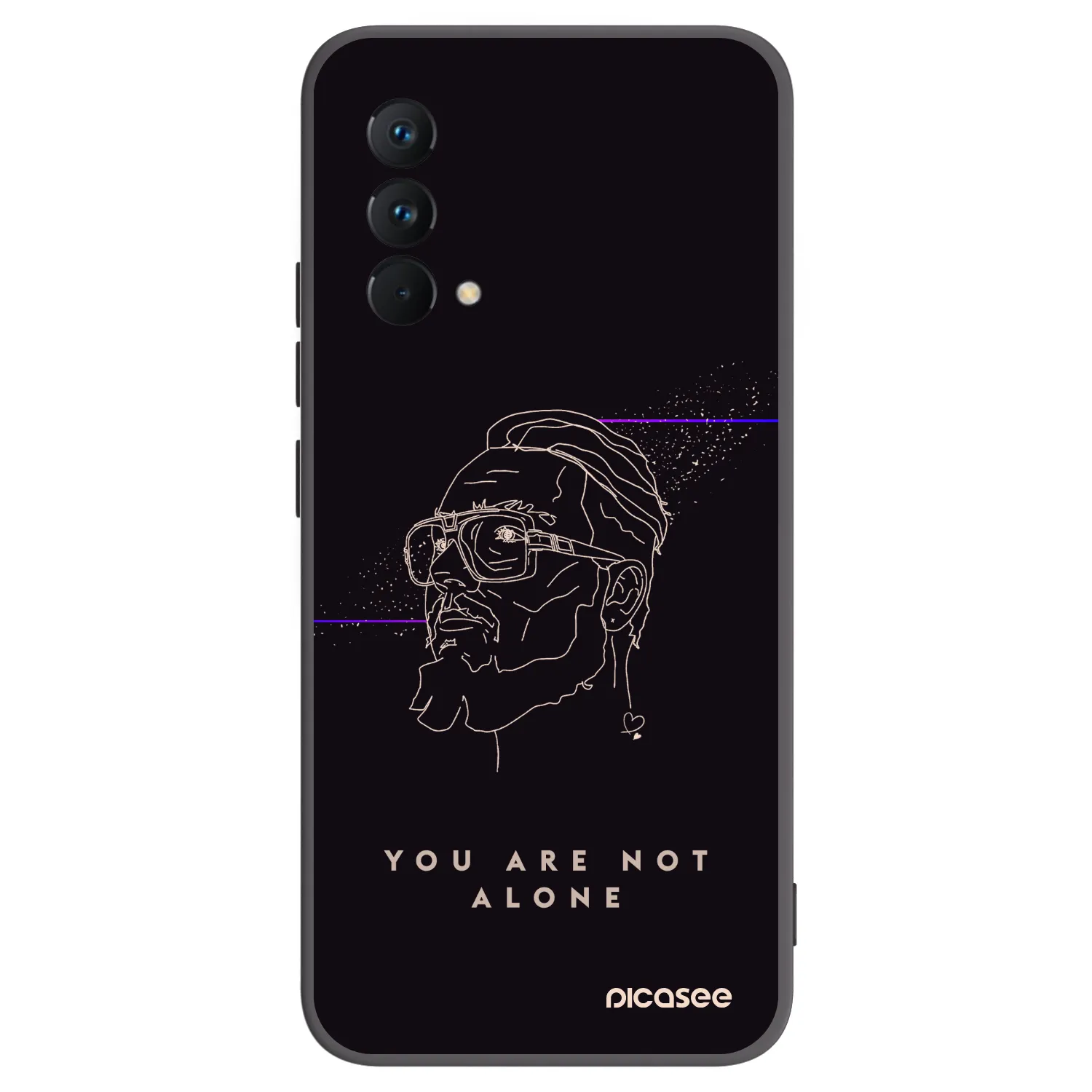 Picasee silikónový čierny obal pre Realme GT Master Edition 5G - You are not alone