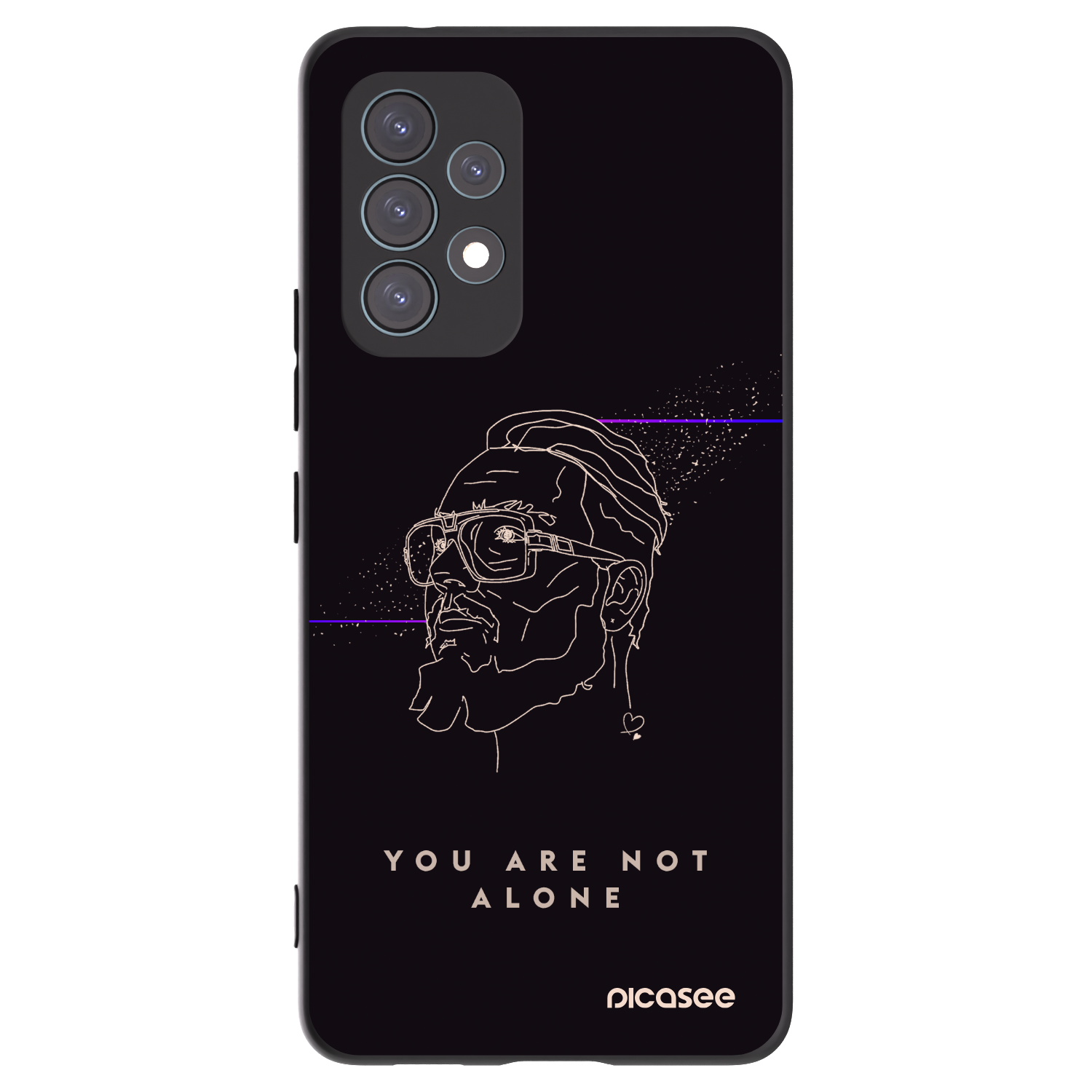 Picasee silikónový čierny obal pre Samsung Galaxy A53 5G A536 - You are not alone