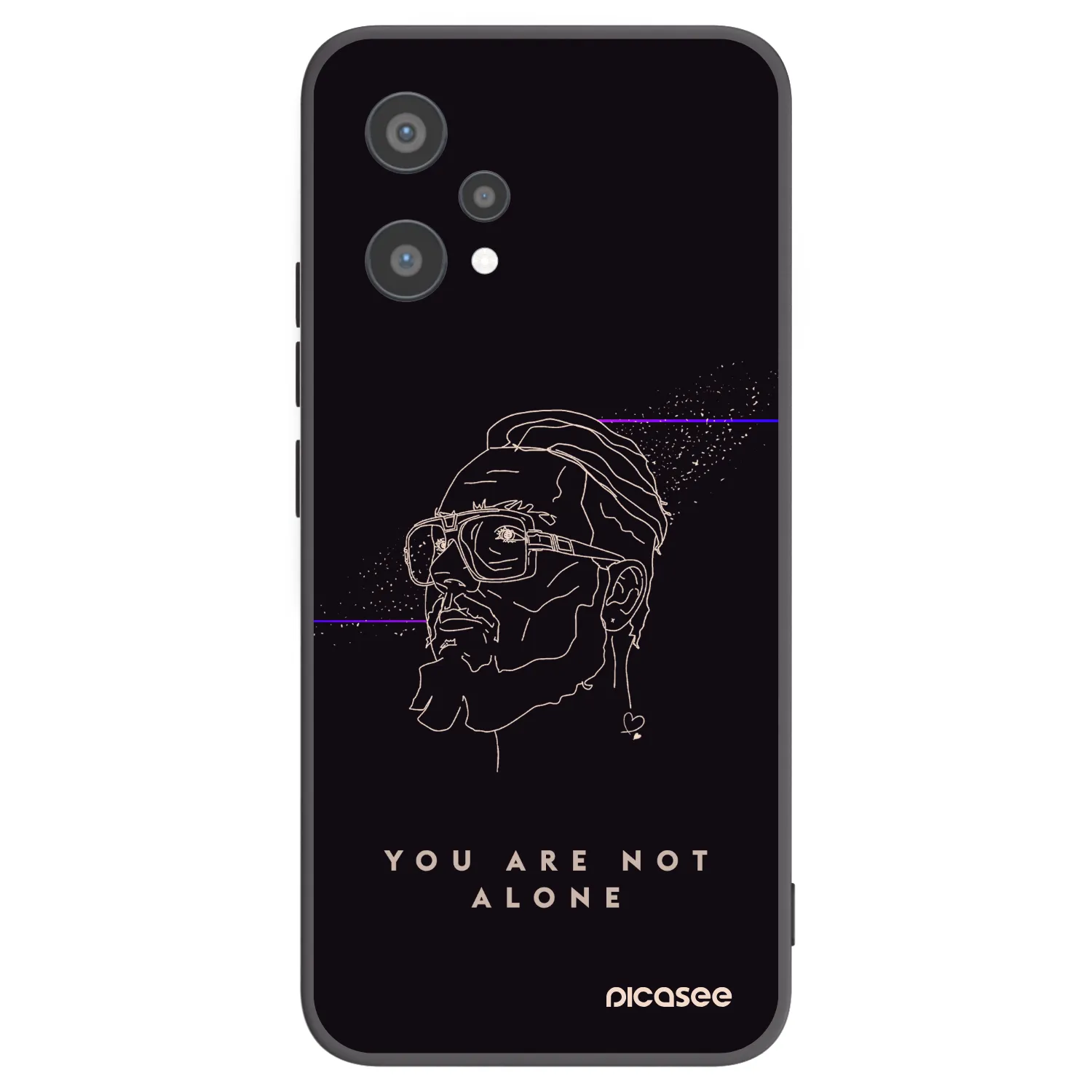 Picasee silikónový čierny obal pre Realme 9 Pro 5G - You are not alone