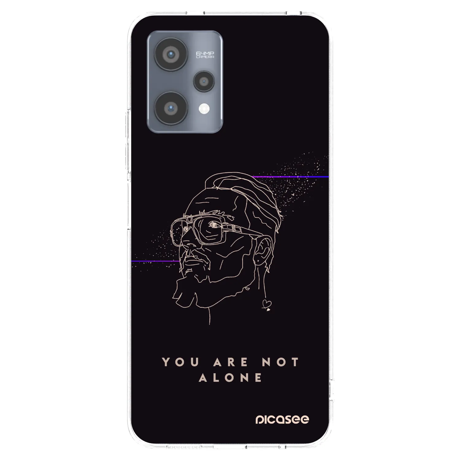 Picasee silikónový prehľadný obal pre Realme 9 Pro 5G - You are not alone