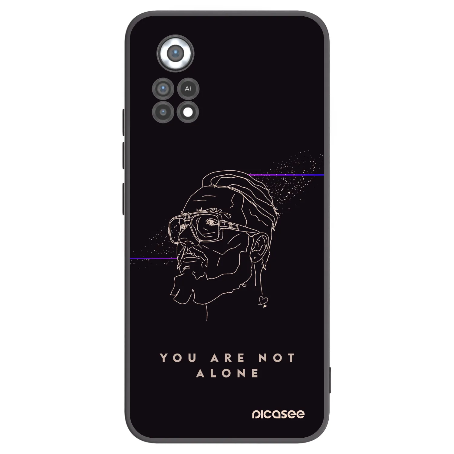 Picasee silikónový čierny obal pre Xiaomi Poco X4 Pro 5G - You are not alone