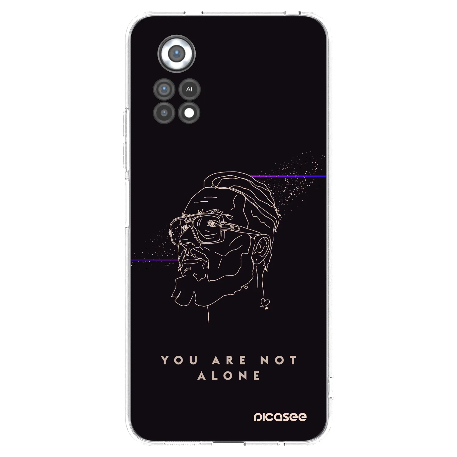 Picasee silikónový prehľadný obal pre Xiaomi Poco X4 Pro 5G - You are not alone