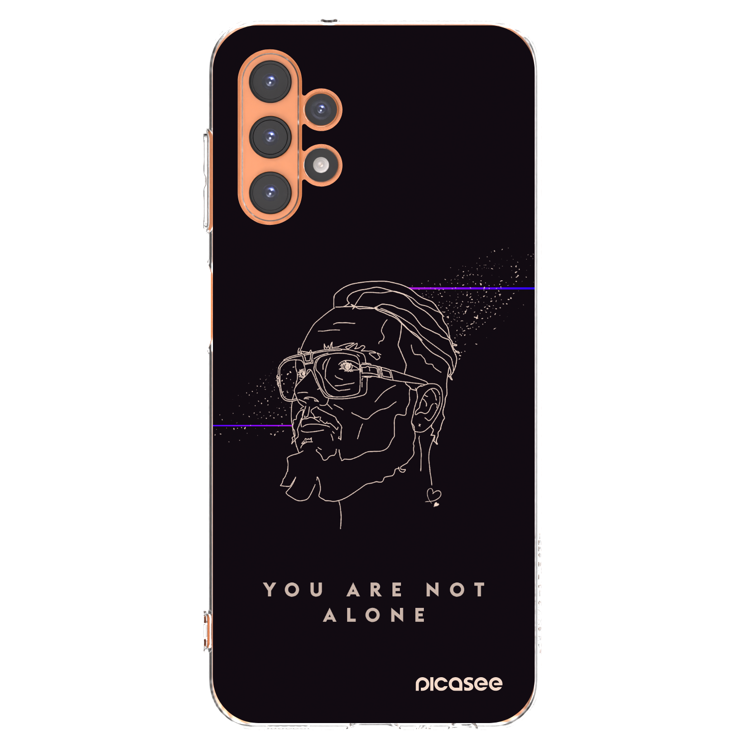 Picasee silikónový prehľadný obal pre Samsung Galaxy A13 4G A135 - You are not alone