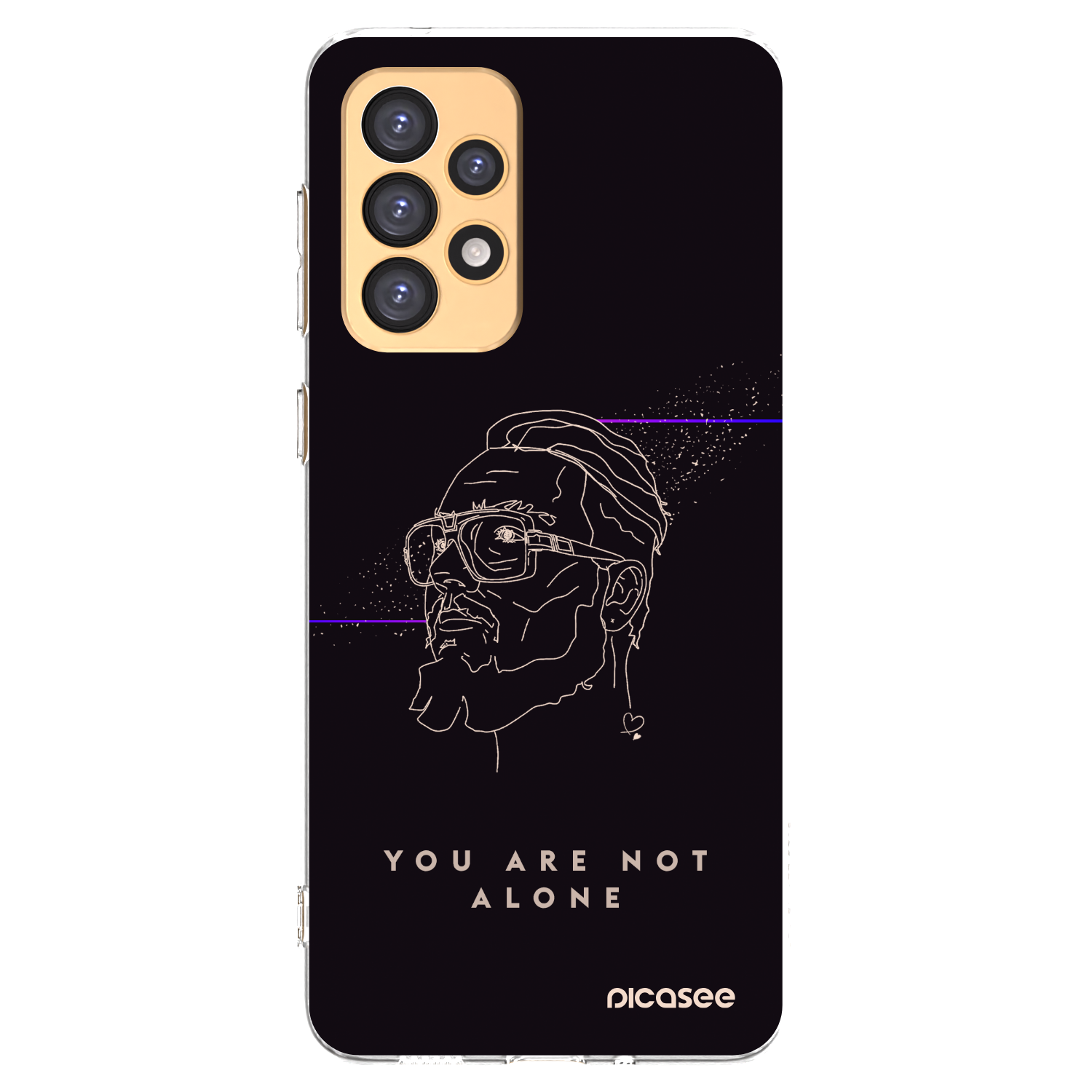 Picasee silikónový prehľadný obal pre Samsung Galaxy A33 5G A336 - You are not alone
