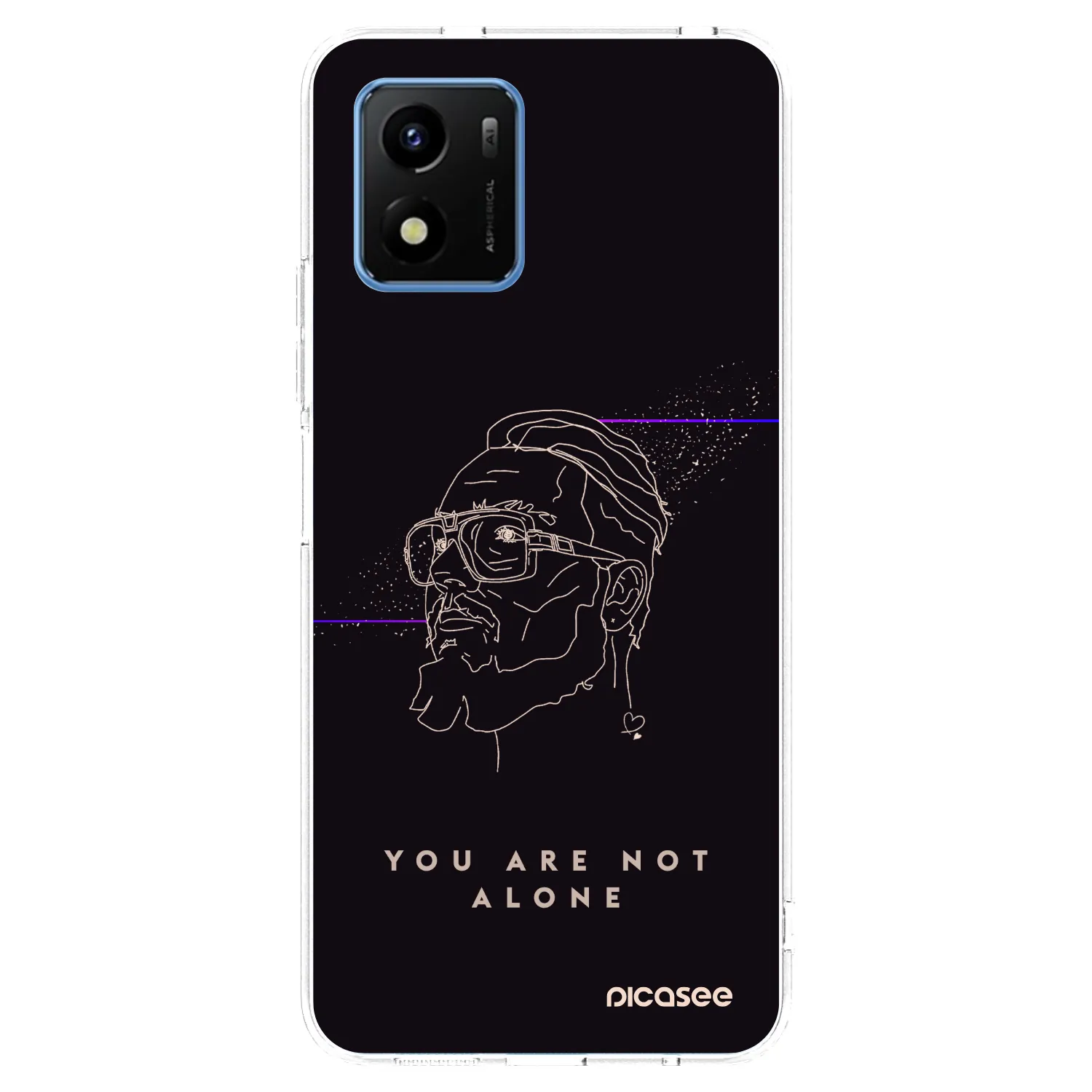 Picasee silikónový prehľadný obal pre Vivo Y01 - You are not alone