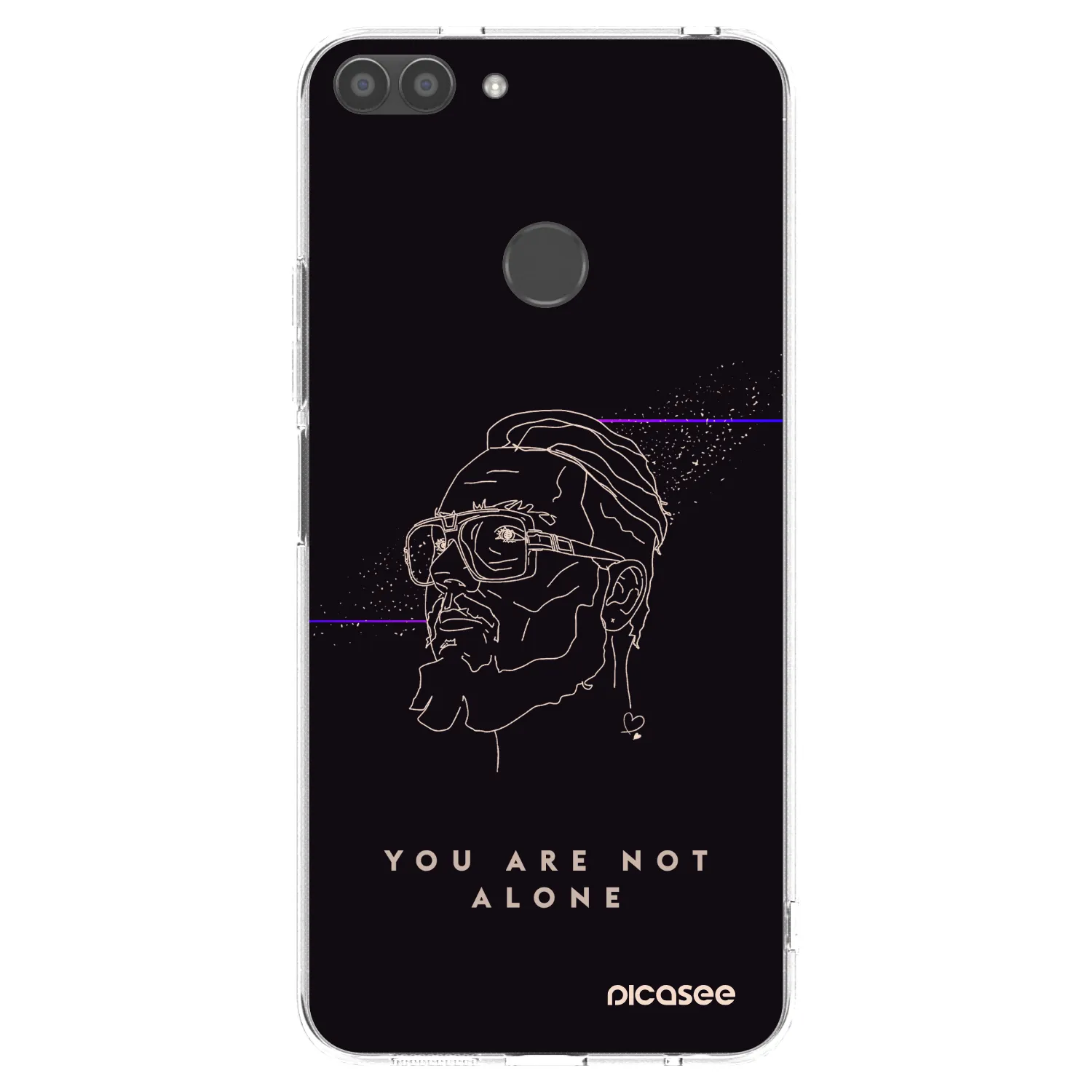 Picasee silikónový prehľadný obal pre Huawei P Smart - You are not alone