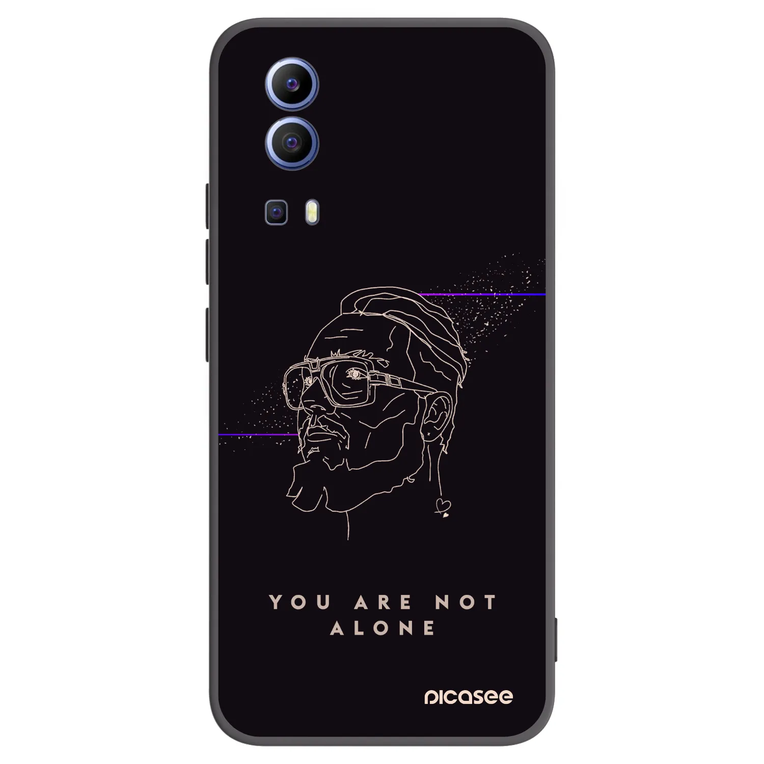 Picasee silikónový čierny obal pre Vivo Y52 5G - You are not alone