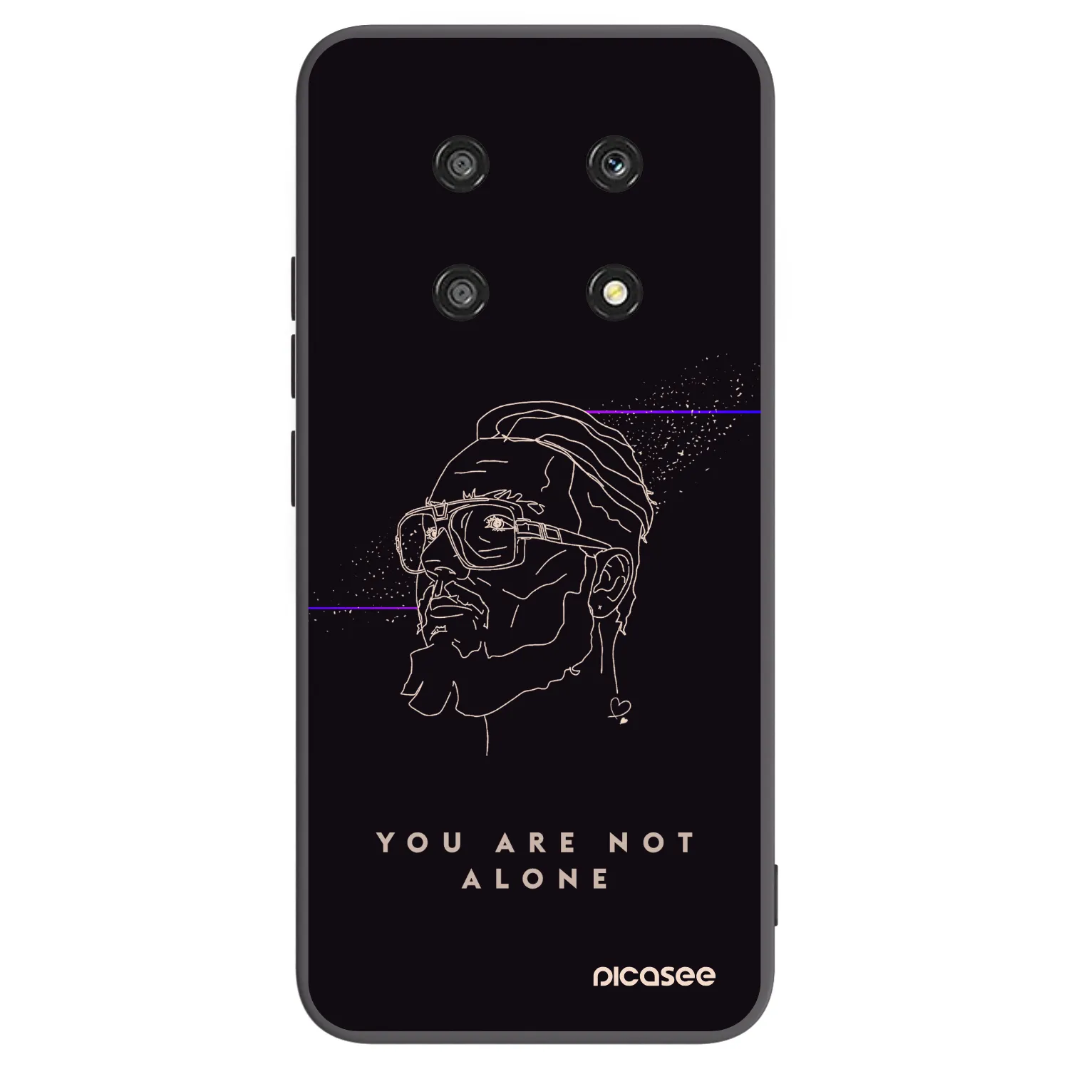 Picasee silikónový čierny obal pre Honor Magic4 Lite 5G - You are not alone