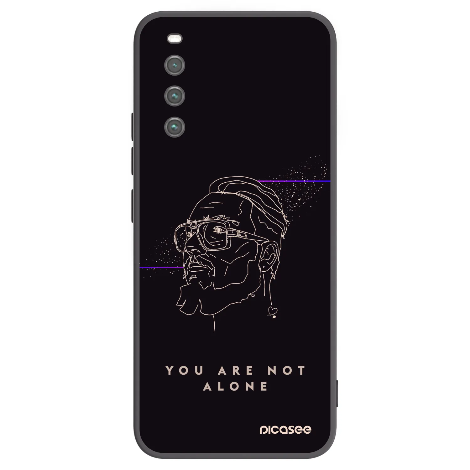 Picasee silikónový čierny obal pre Sony Xperia 10 IV 5G - You are not alone