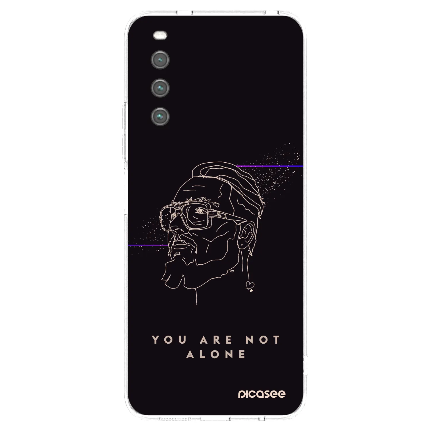 Picasee silikónový prehľadný obal pre Sony Xperia 10 IV 5G - You are not alone