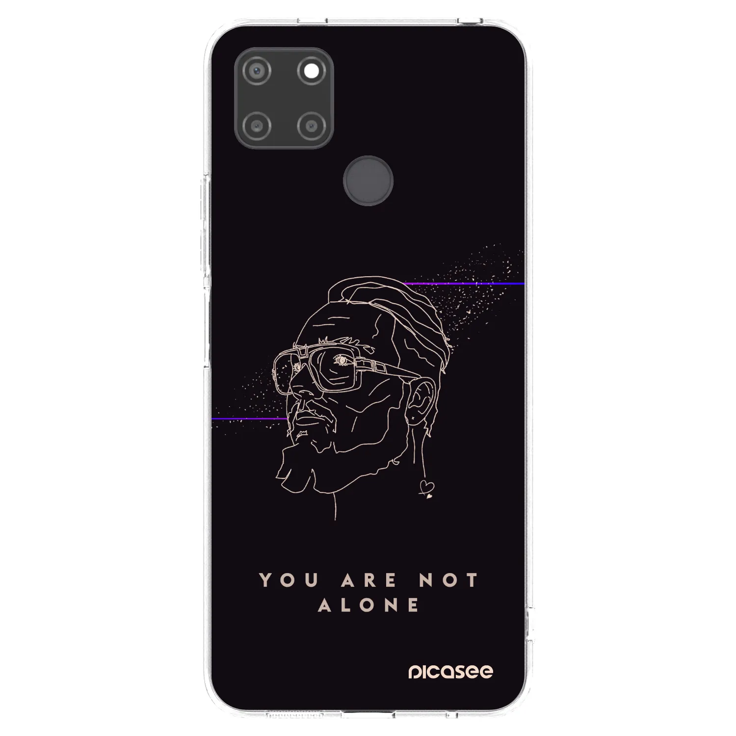 Picasee silikónový prehľadný obal pre Realme C21Y - You are not alone
