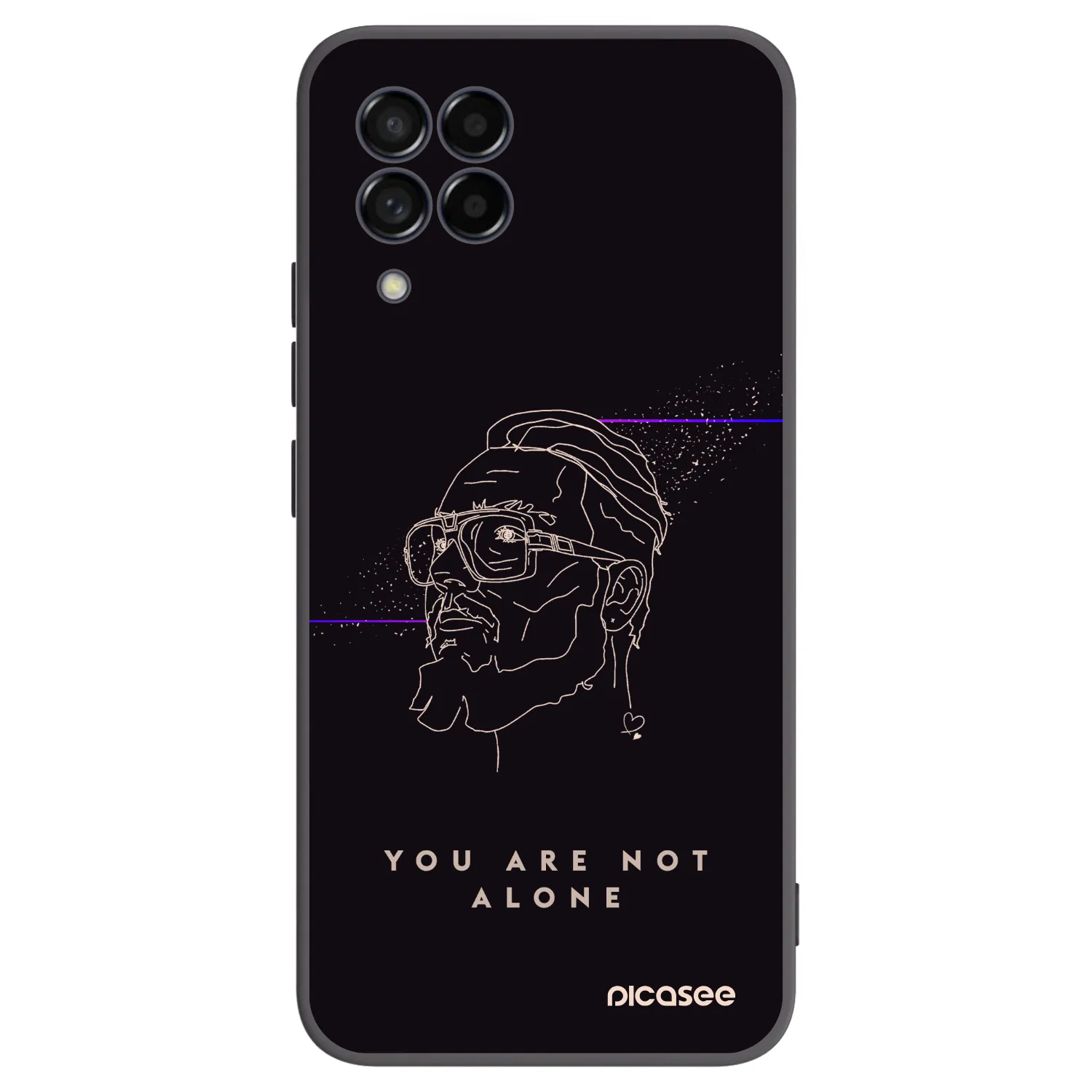 Picasee silikónový čierny obal pre Samsung Galaxy M53 5G - You are not alone