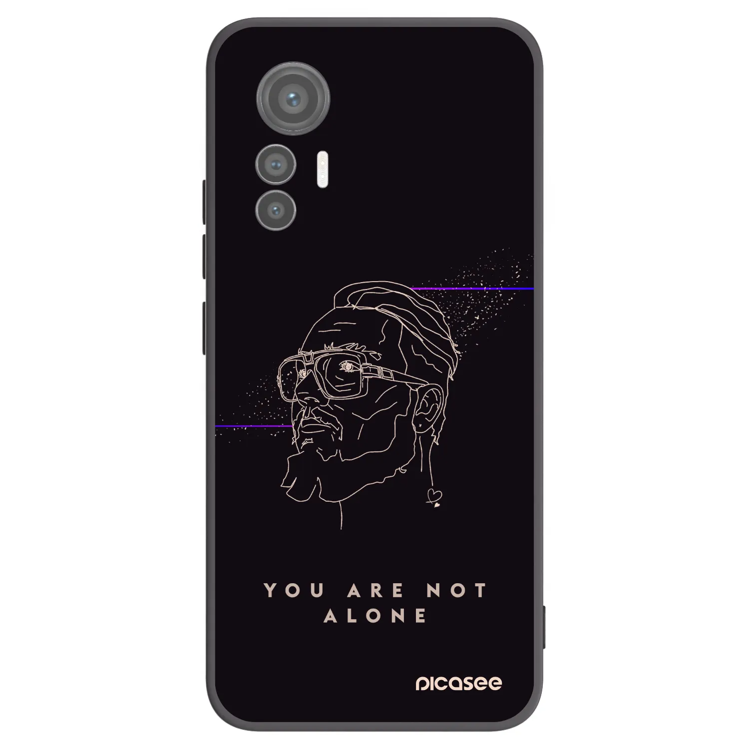 Picasee silikónový čierny obal pre Xiaomi 12 Lite - You are not alone