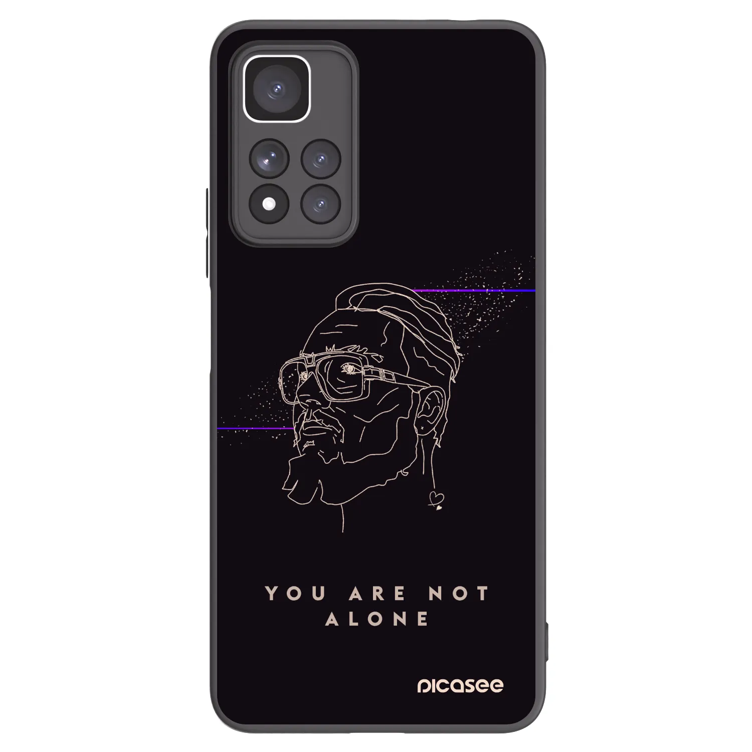 Picasee silikónový čierny obal pre Xiaomi Redmi Note 11 Pro+ 5G - You are not alone