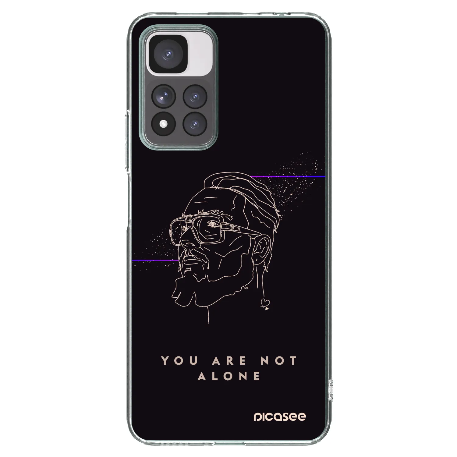Picasee silikónový prehľadný obal pre Xiaomi Redmi Note 11 Pro+ 5G - You are not alone